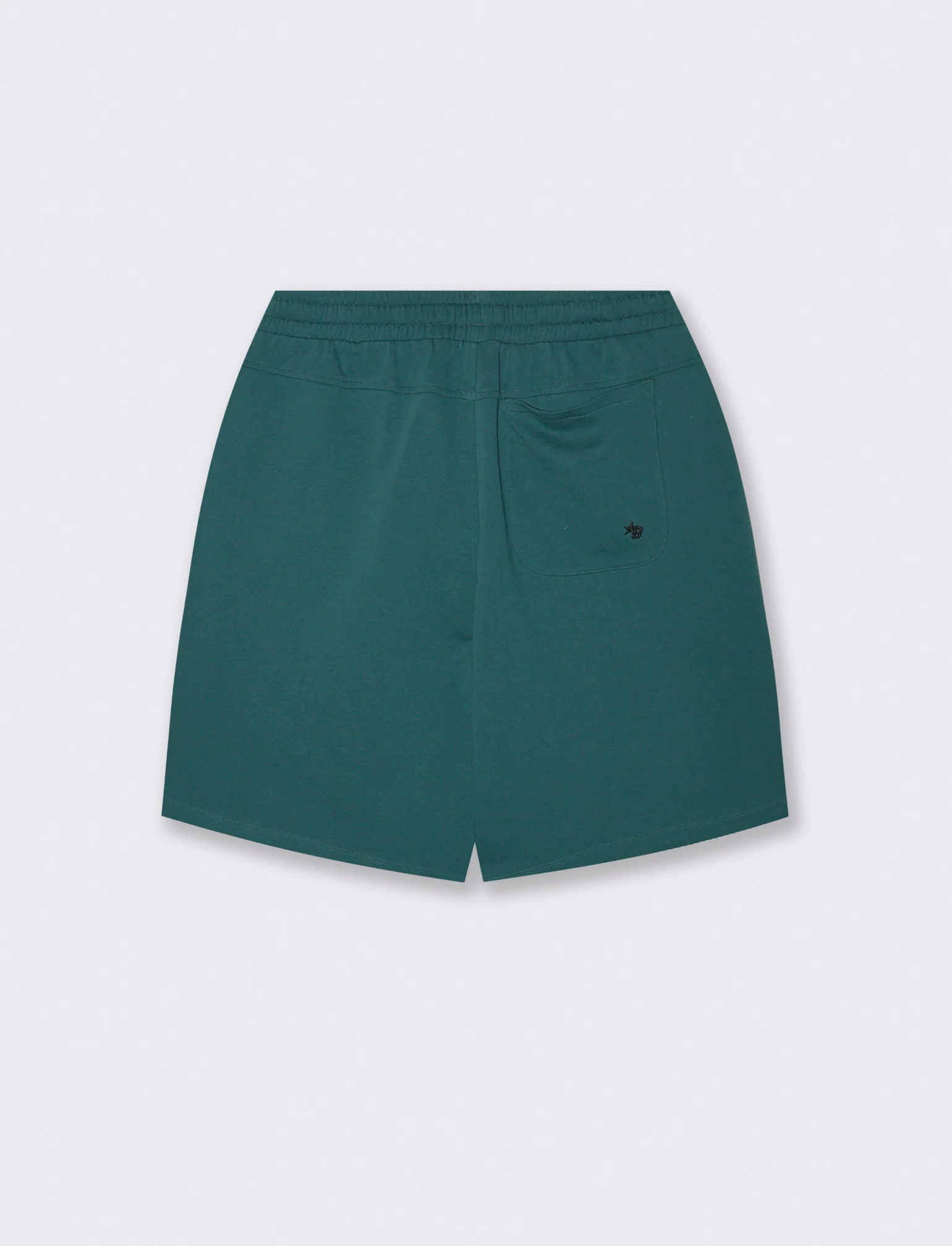 Bermuda Skater in Felpa con Vita Jogger - Verde petrolio - Image 2
