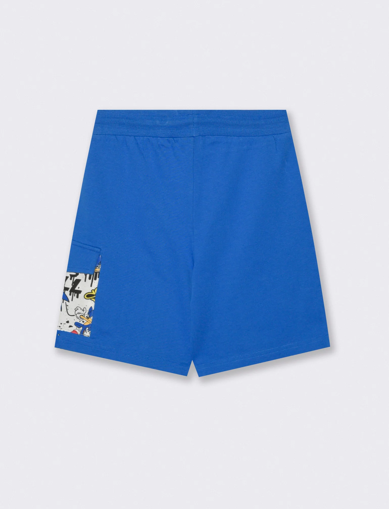 Bermuda Sonic in cotone colorato - Blu cobalto - Image 2
