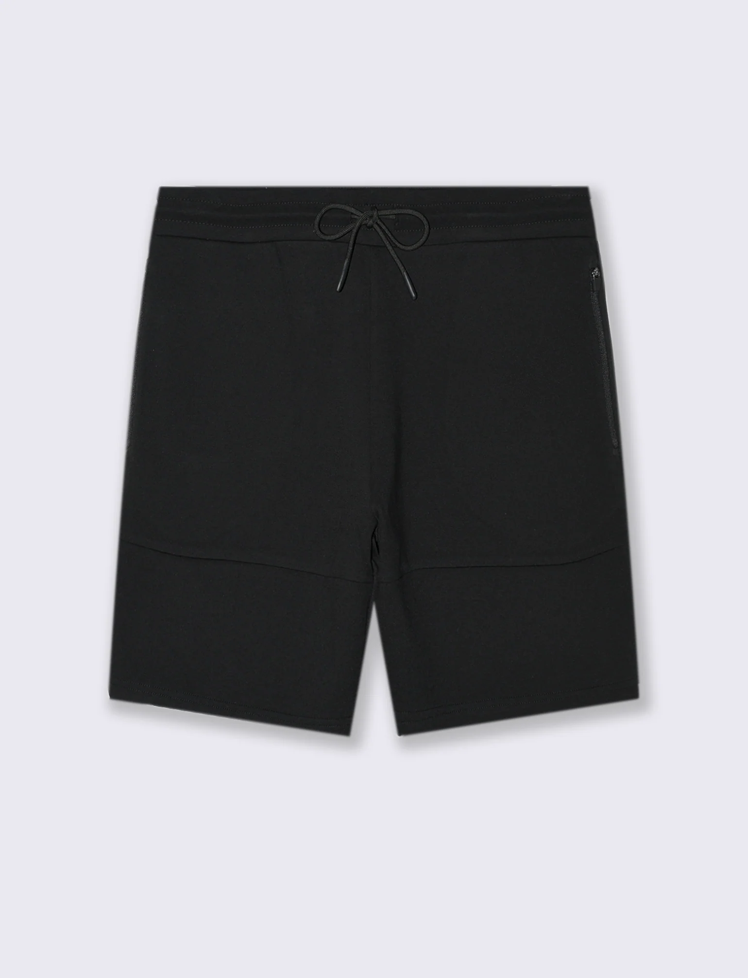 Bermuda sportivi in tessuto tecnico accoppiato da uomo - Nero - Image 4