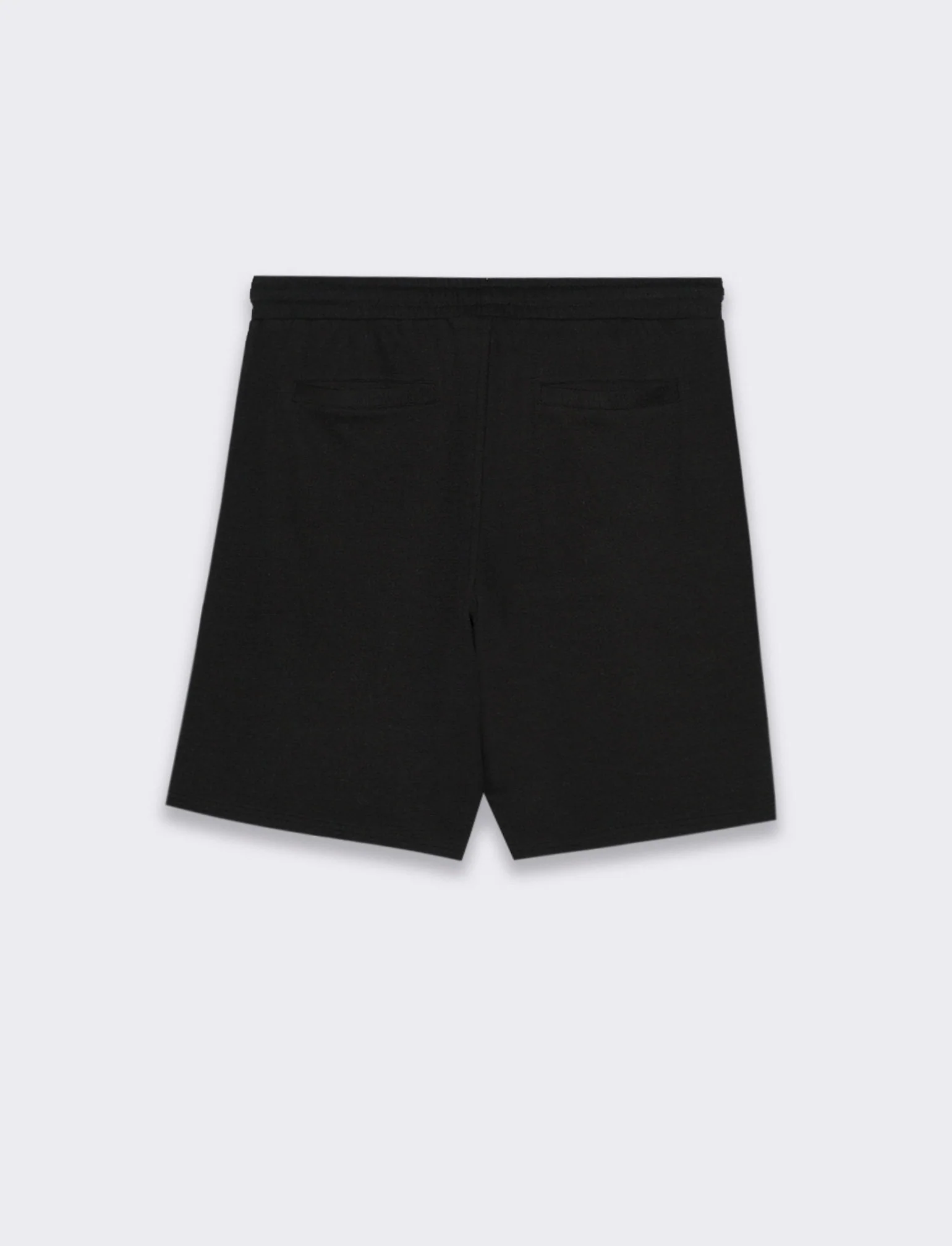 Bermuda struttura jacquard effetto iuta da uomo - Nero - Image 2