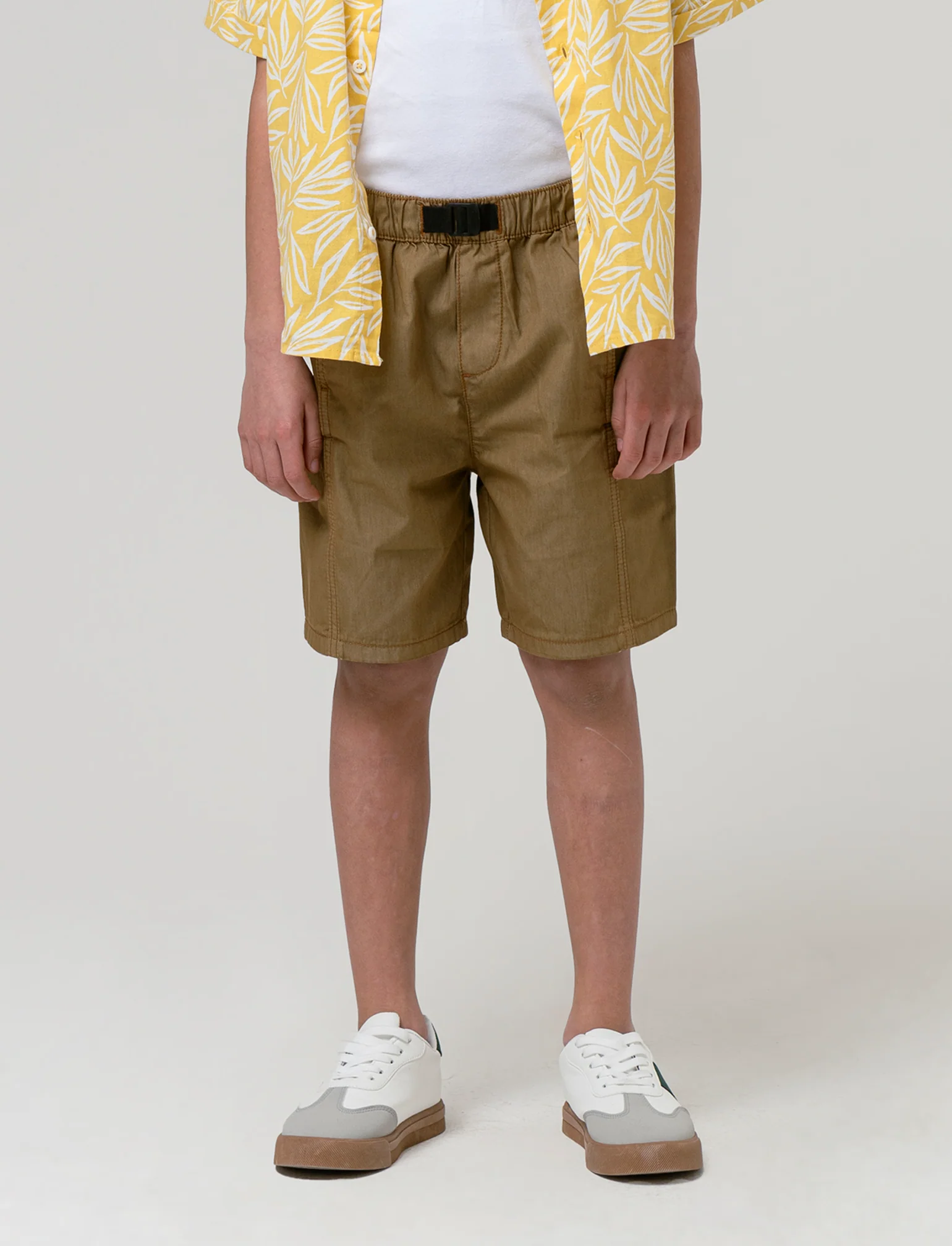 Bermuda tinto capo da bambino - Beige biscotto