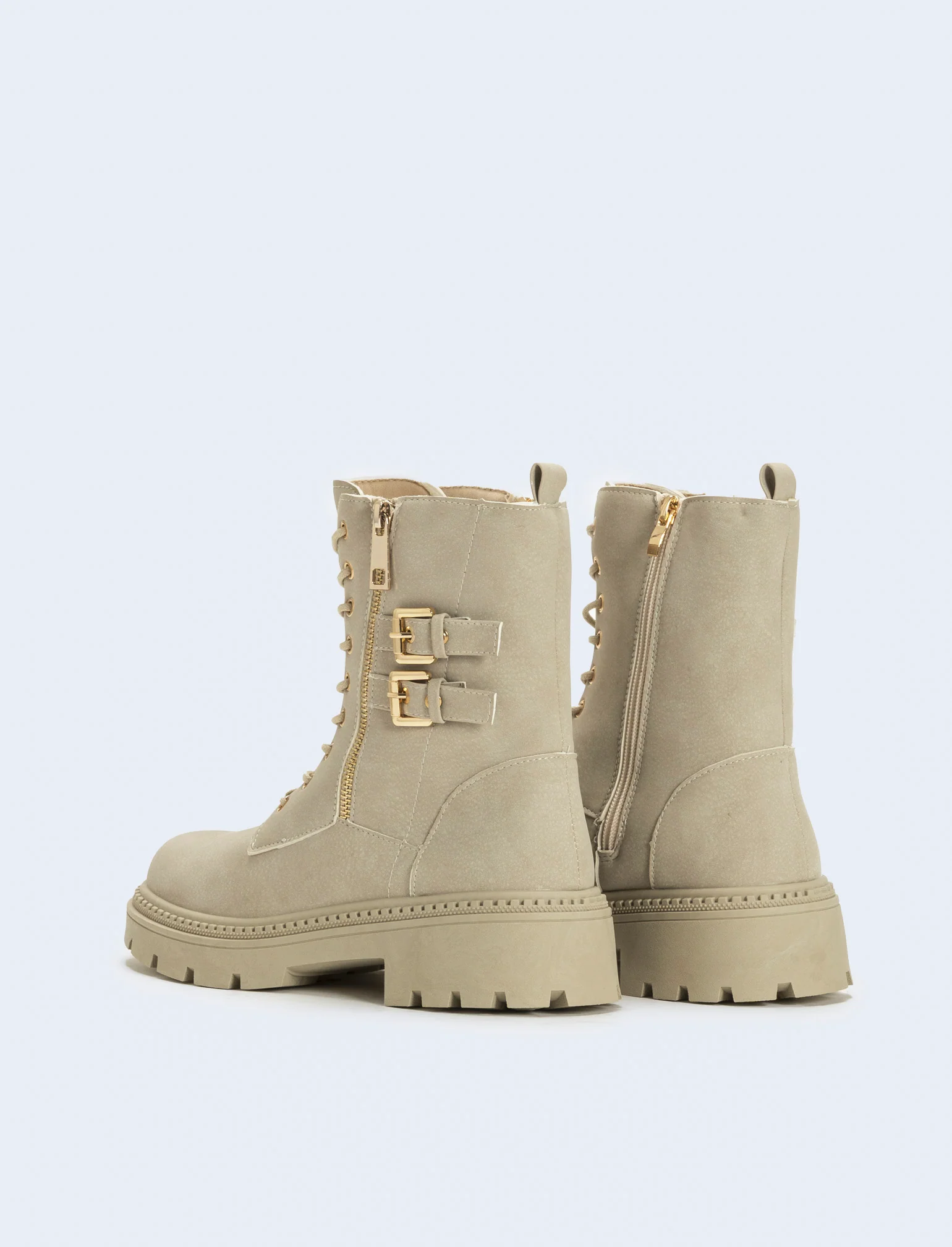 Biker beige da donna - Beige - Image 3