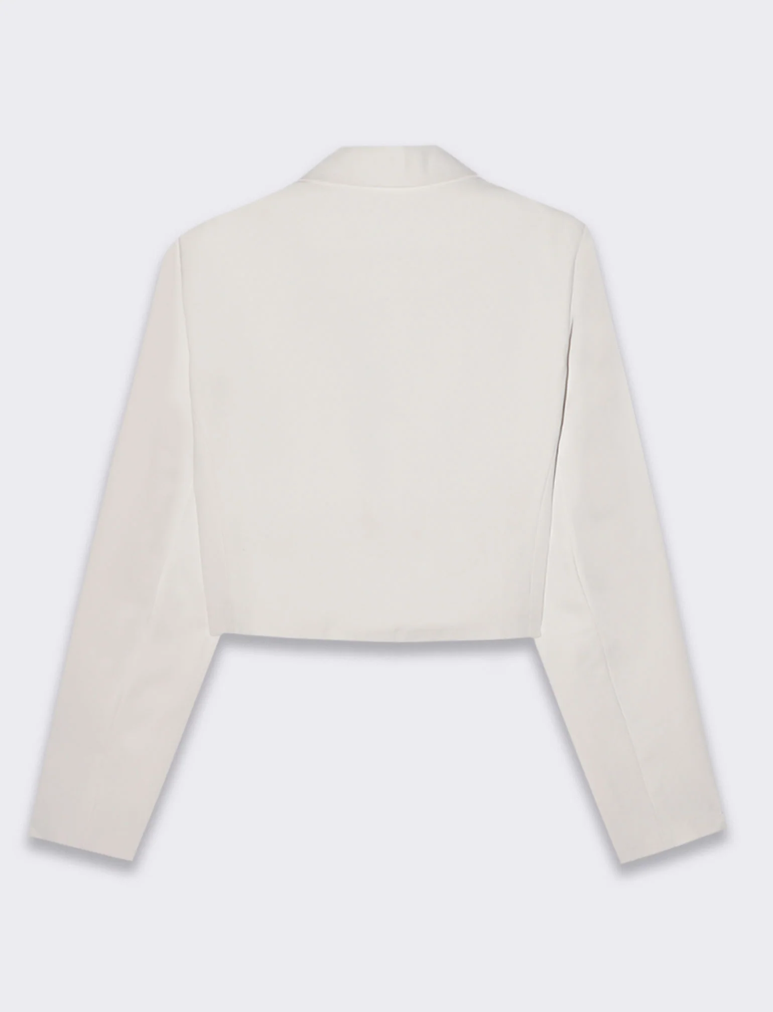 Blazer crop da donna - Bianco panna - Image 2