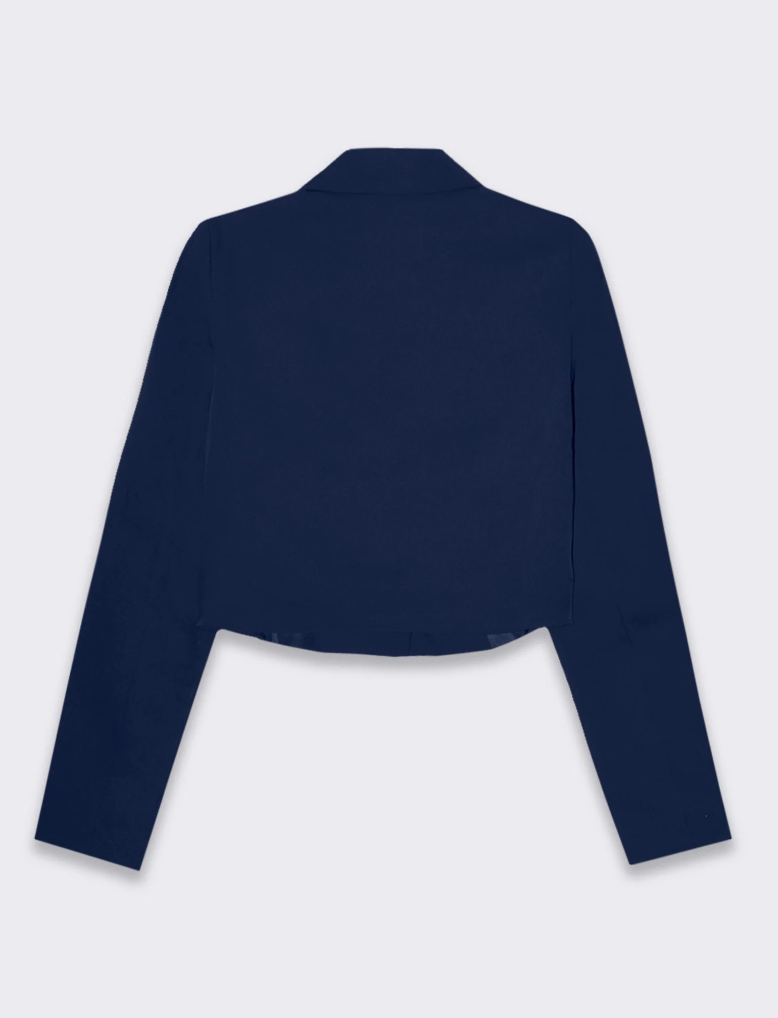 Blazer crop da donna - Blu - Image 2