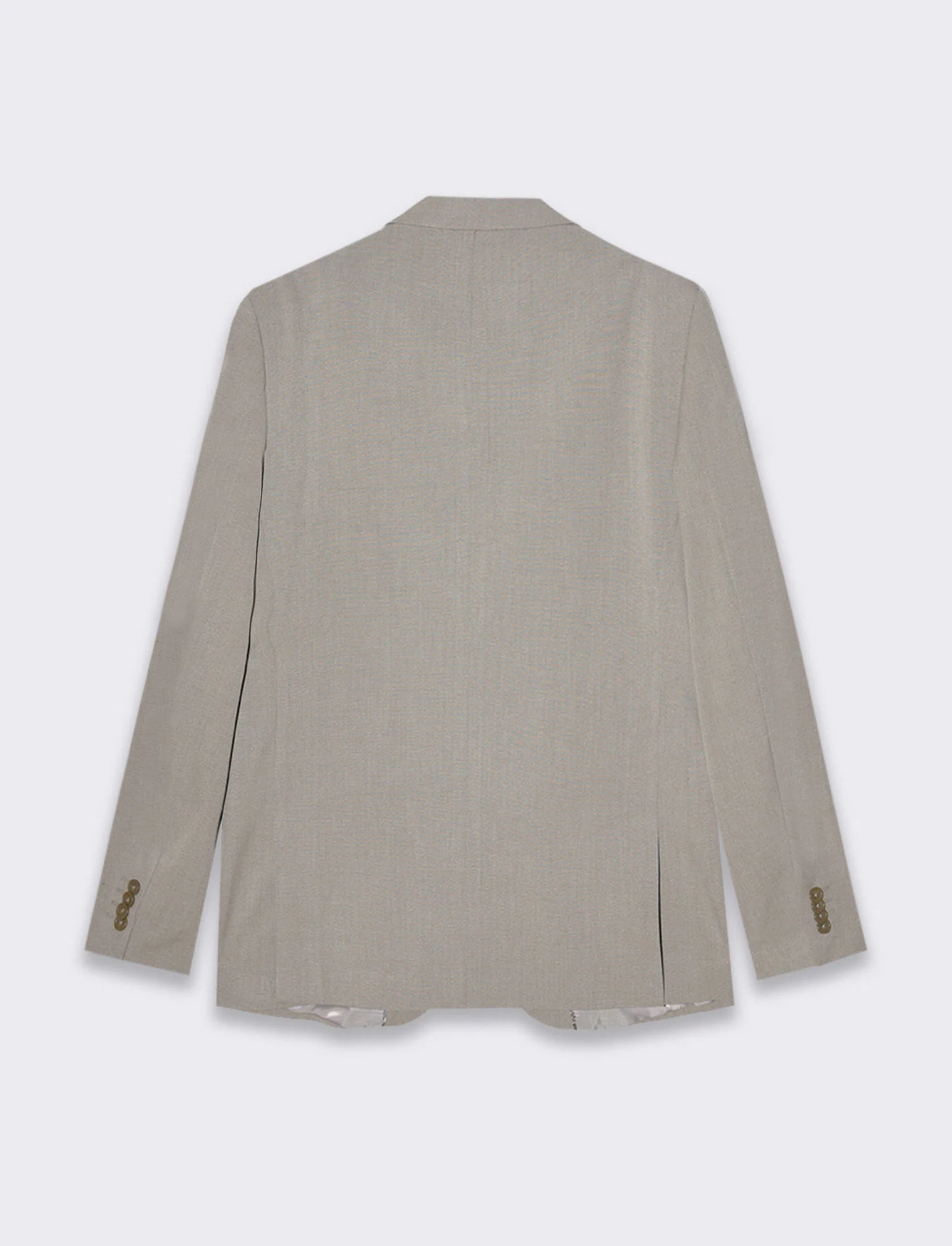 Blazer da completo effetto fil a fil da uomo - Grigio tortora - Image 5