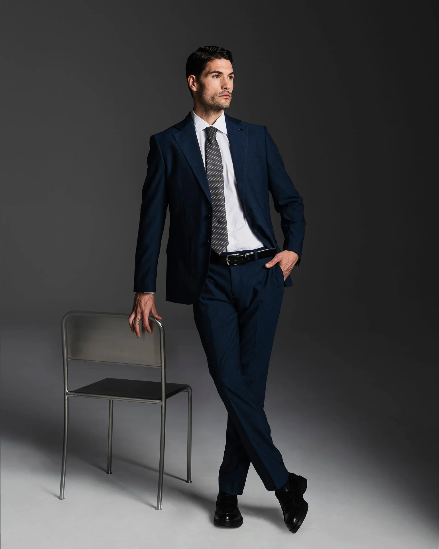 BLAZER DA COMPLETO FORMAL FIT - Blu - Image 4