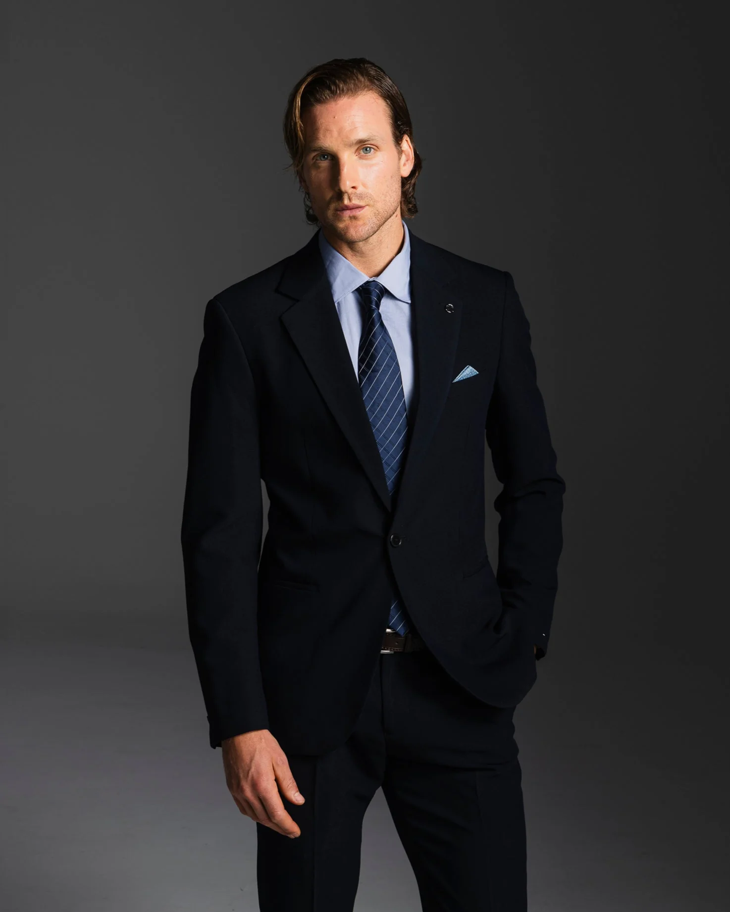 BLAZER DA COMPLETO FORMAL FIT - Blu - Image 3