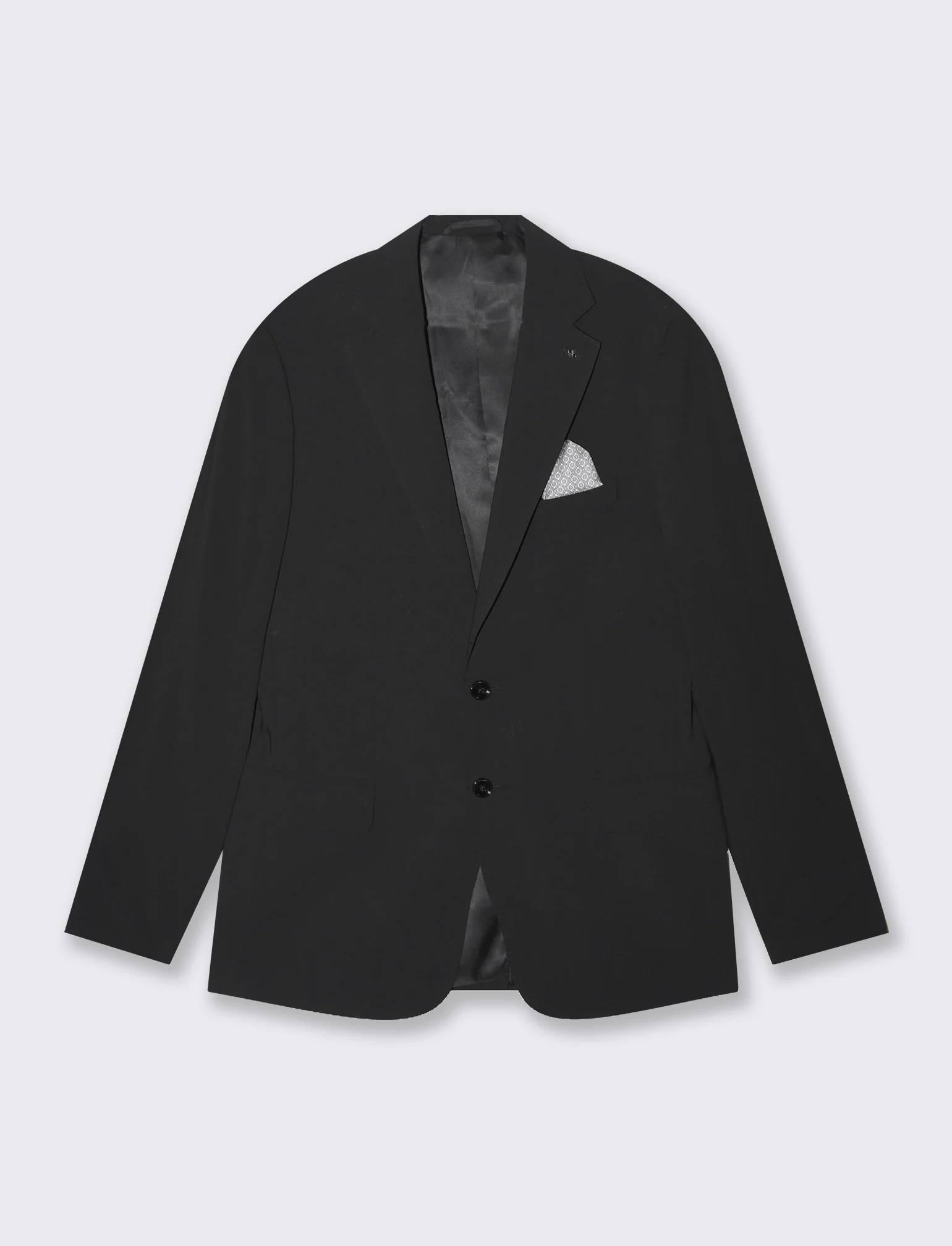 Blazer da completo formal fit da uomo - Nero - Image 4