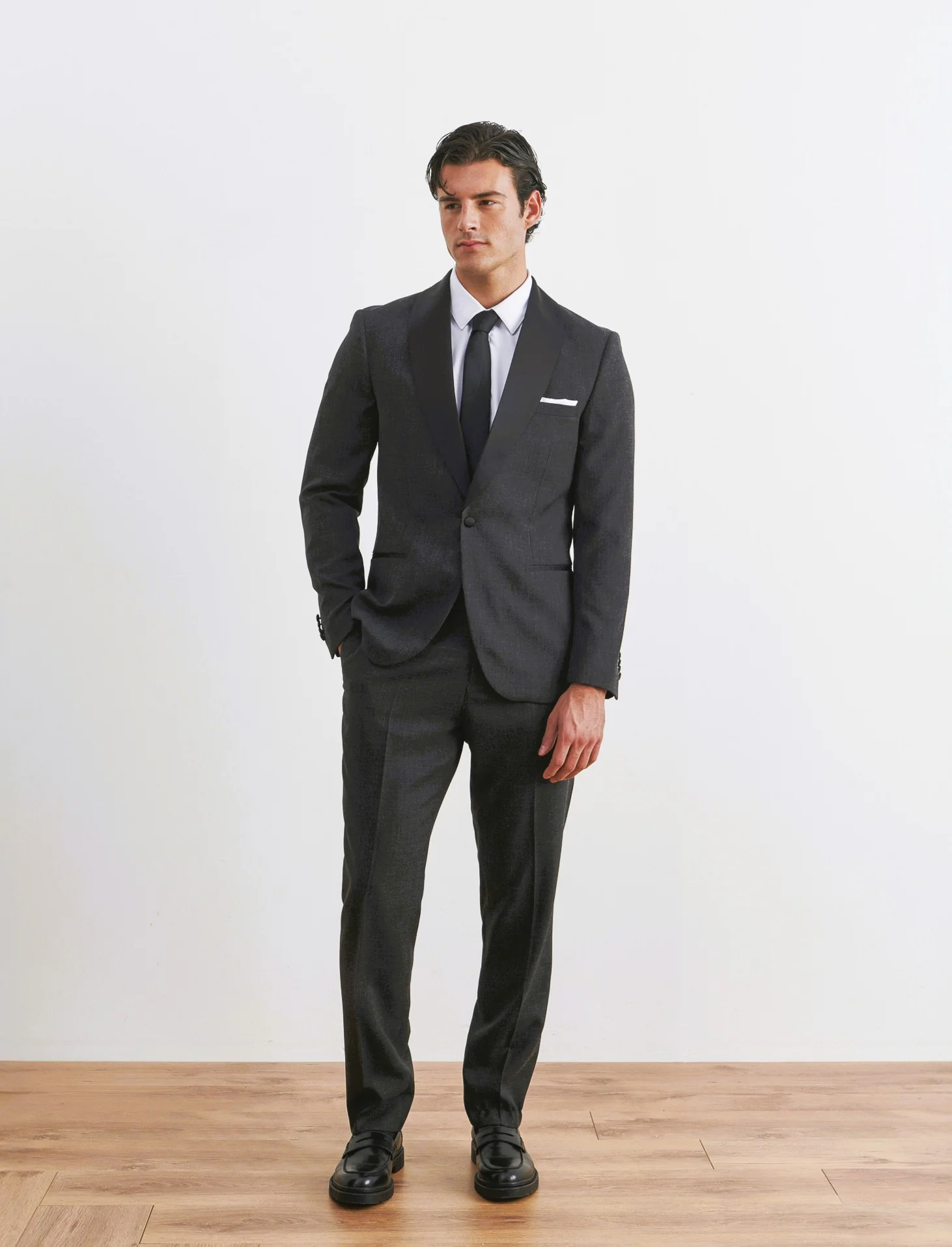 BLAZER DA COMPLETO SMOKING FORMAL FIT - Nero