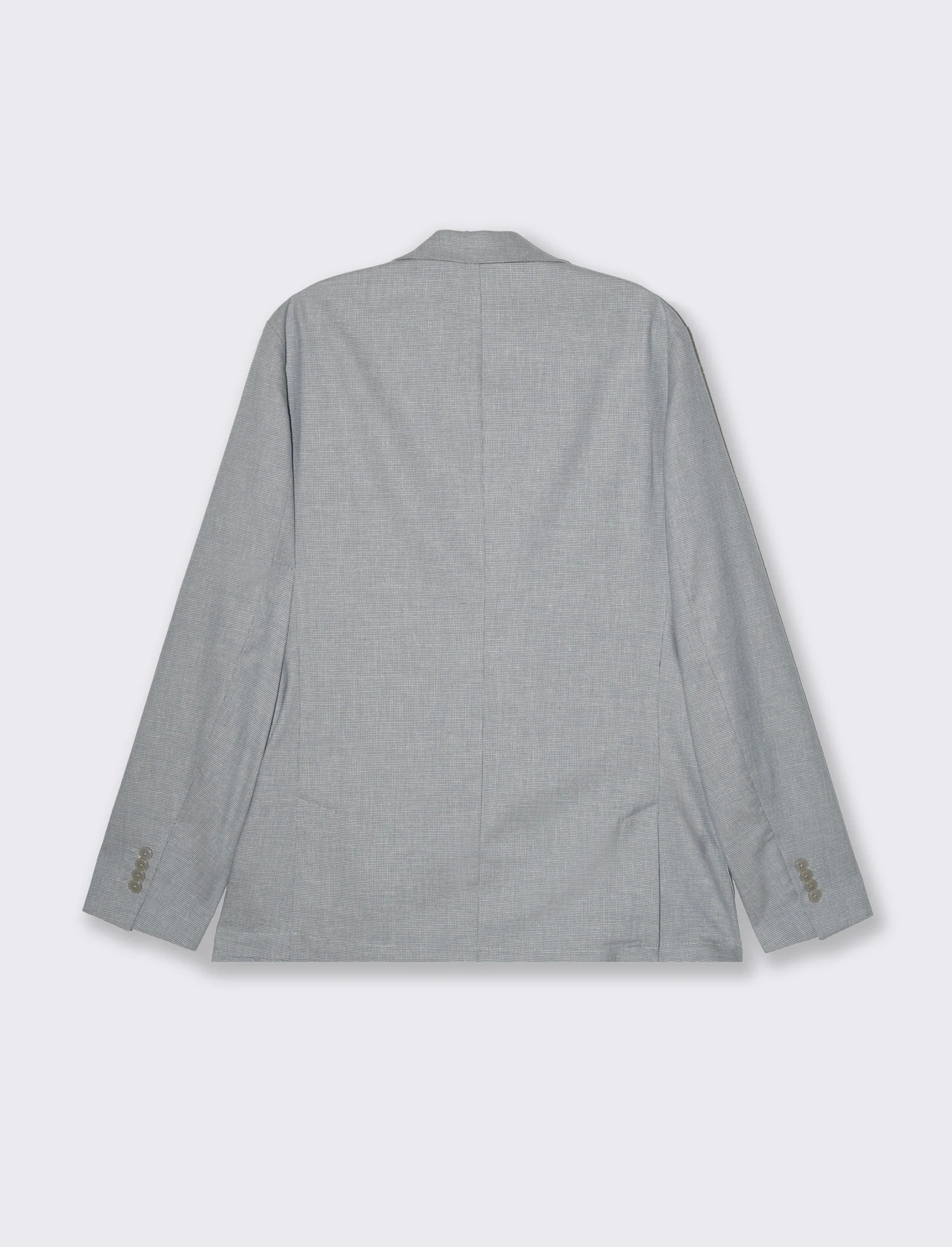 Blazer da completo tessuto effetto lino da uomo - Grigio - Image 5