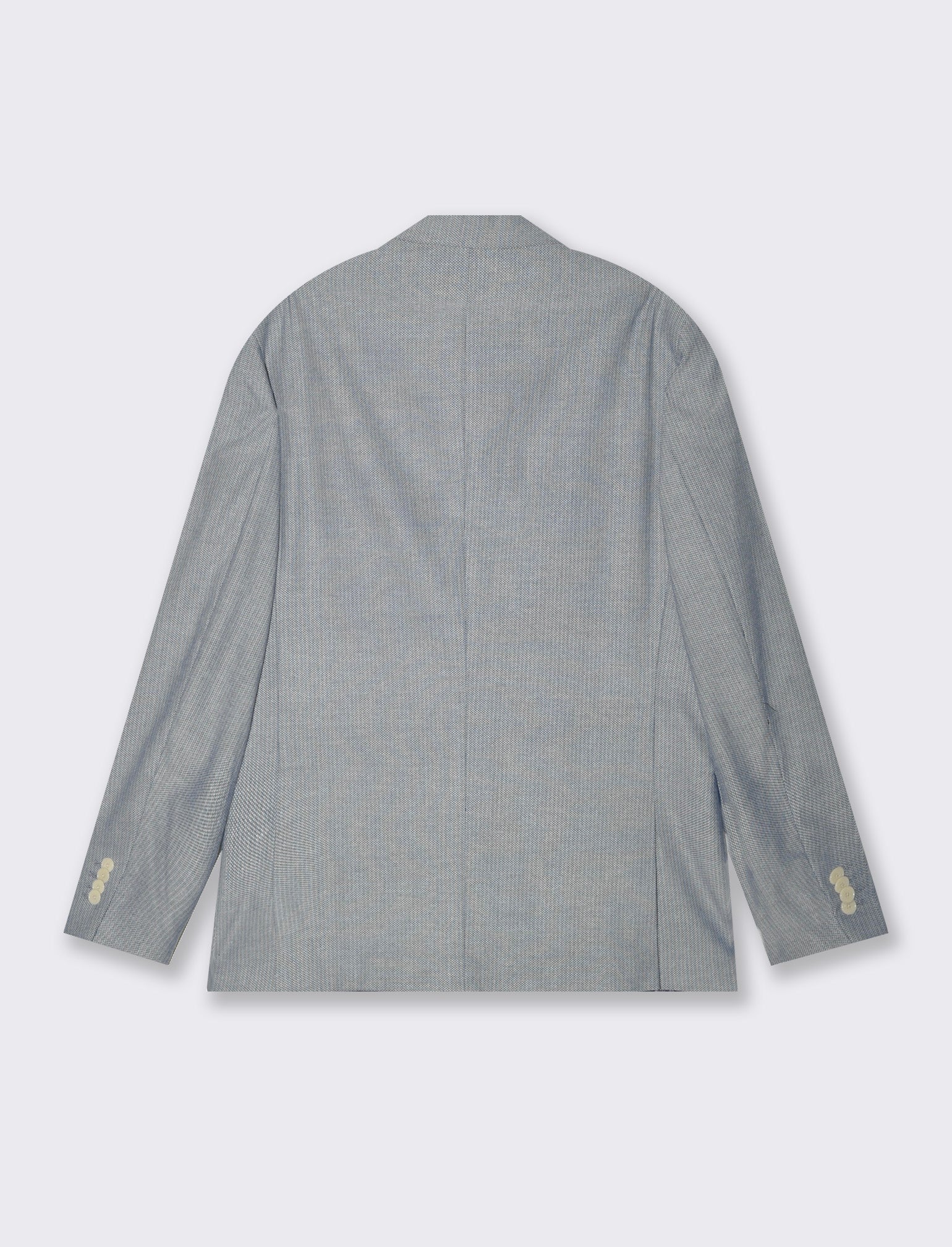 Blazer da completo tessuto strutturato da uomo - Bluette - Image 5