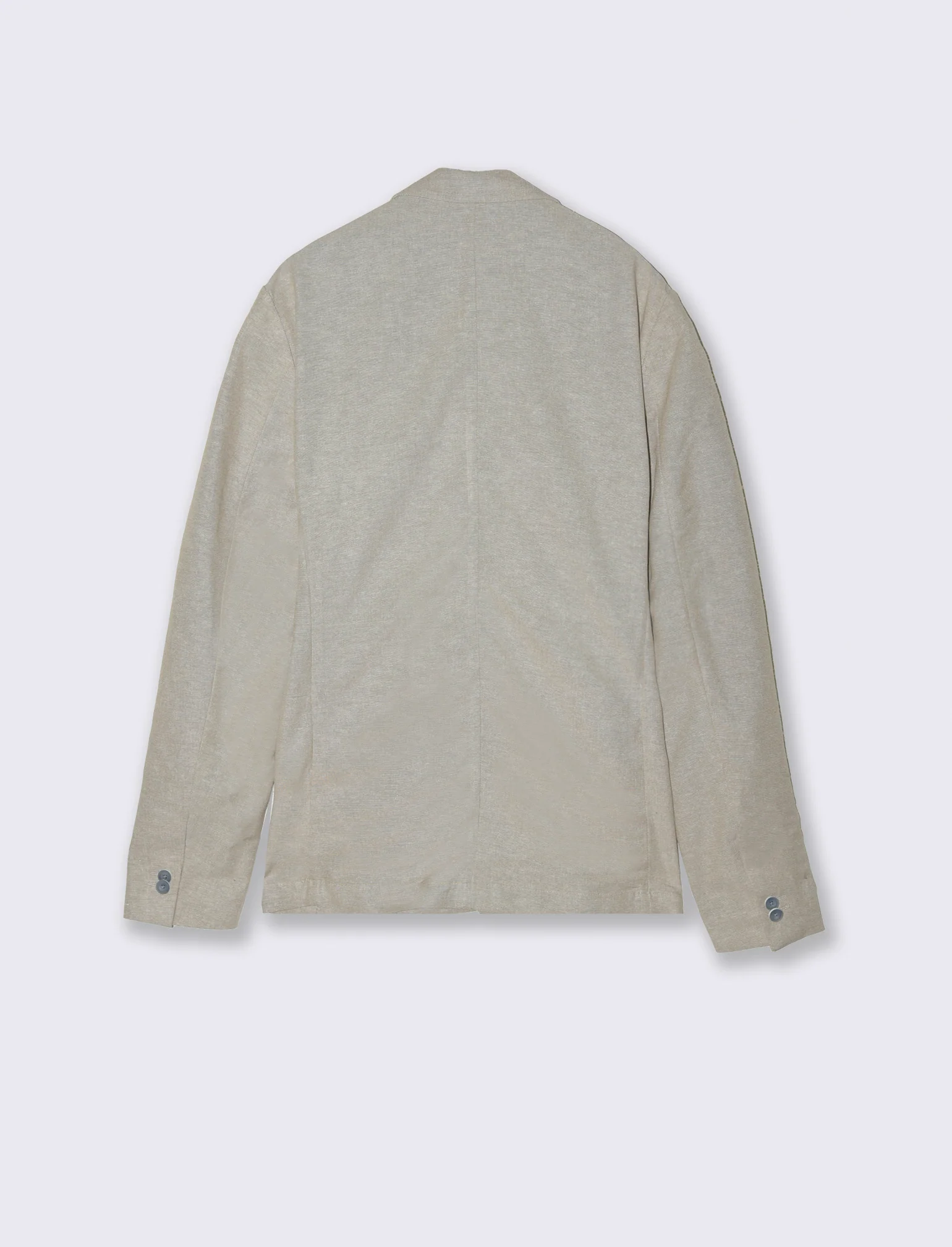 Blazer decostruito da completo in misto lino da uomo - Beige - Image 2