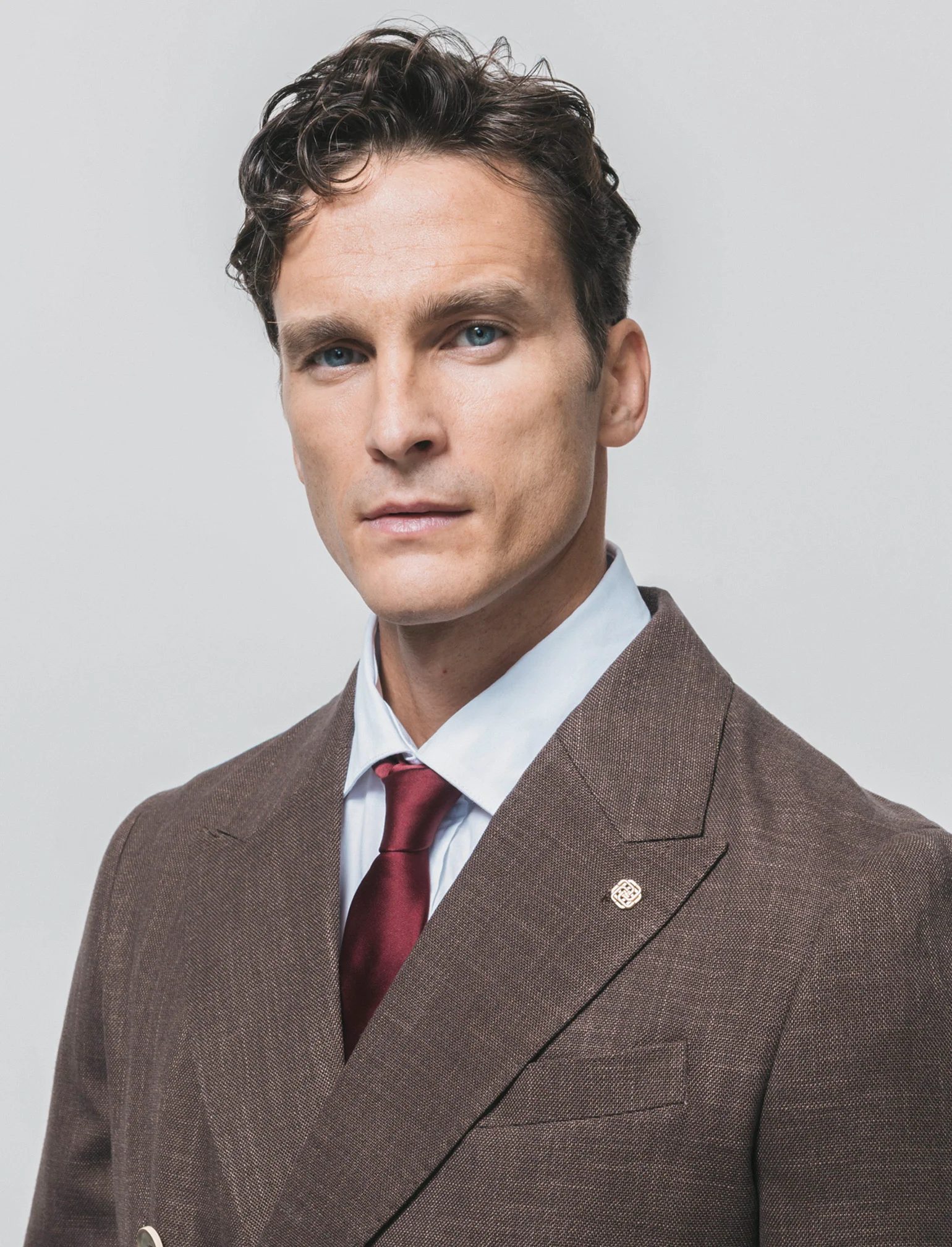 Blazer Doppio Petto Formal Fit Elegante - Moro - Image 2