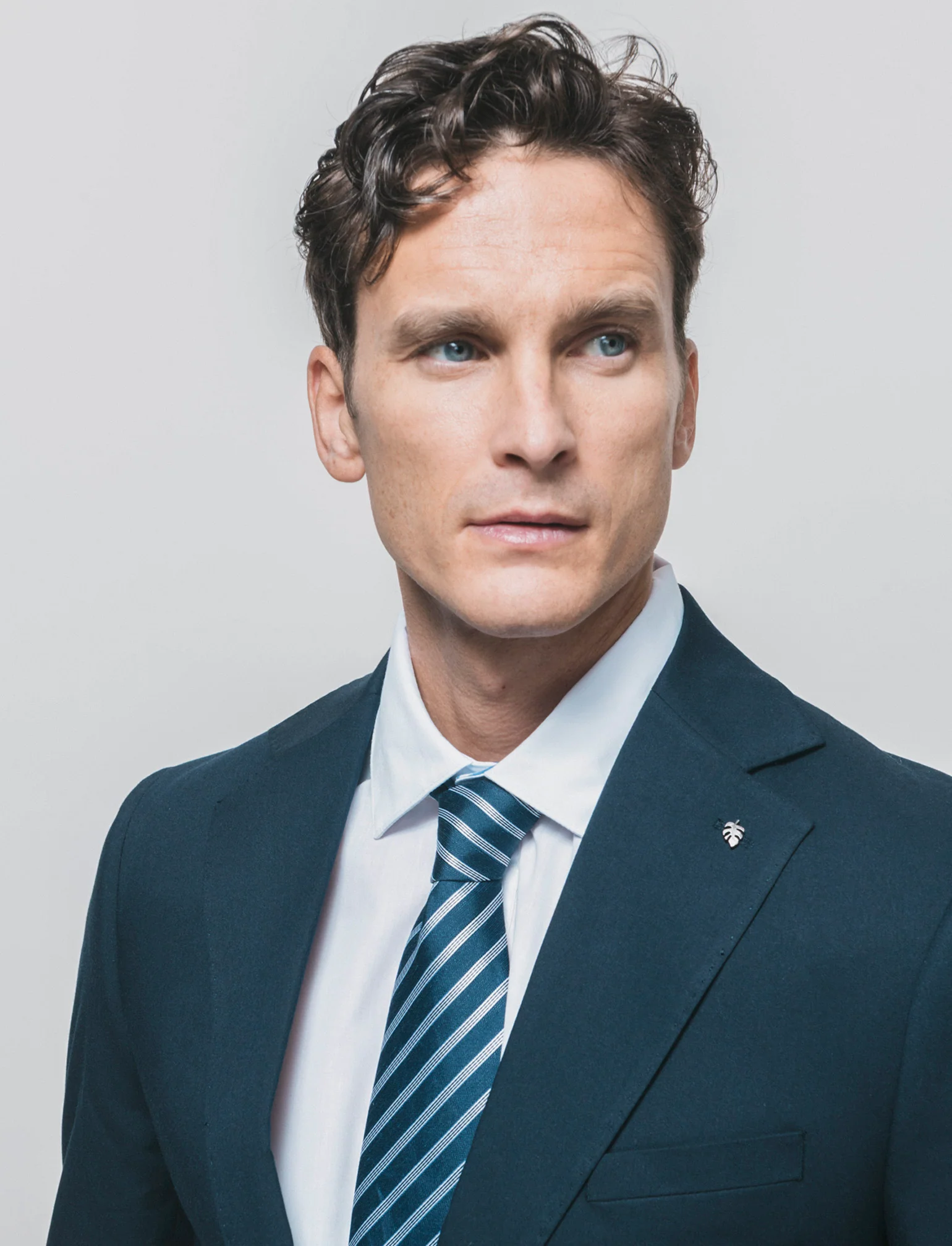 Blazer formal fit con dettagli eleganti - Blu - Image 2
