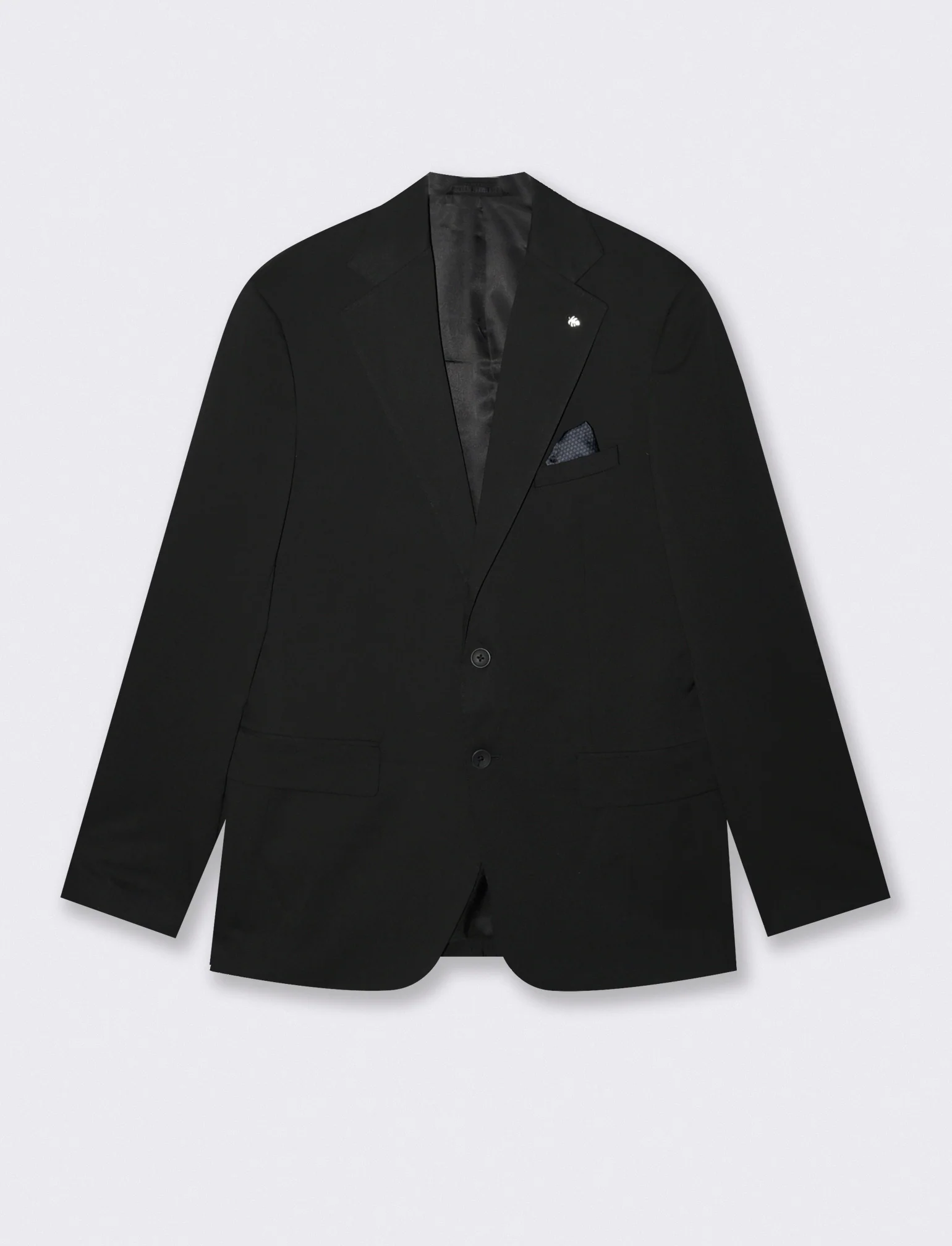 Blazer formal fit con dettagli eleganti - Nero - Image 4
