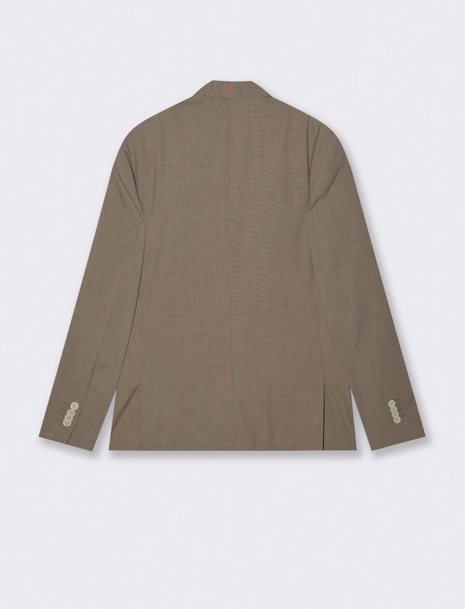 Blazer formal fit micro struttura melange - Grigio fango - Image 2