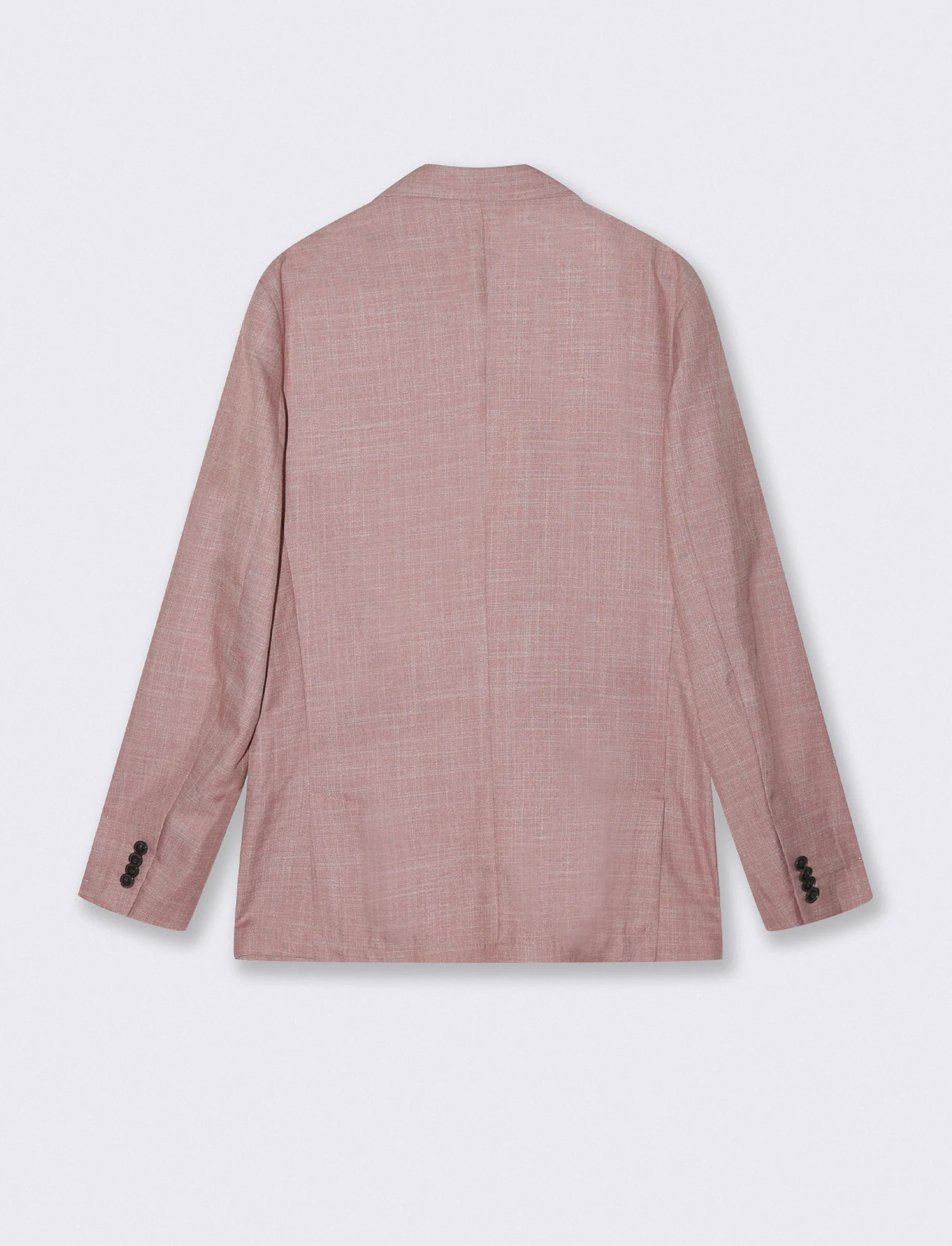 Blazer formale in tessuto strutturato - Corallo - Image 2