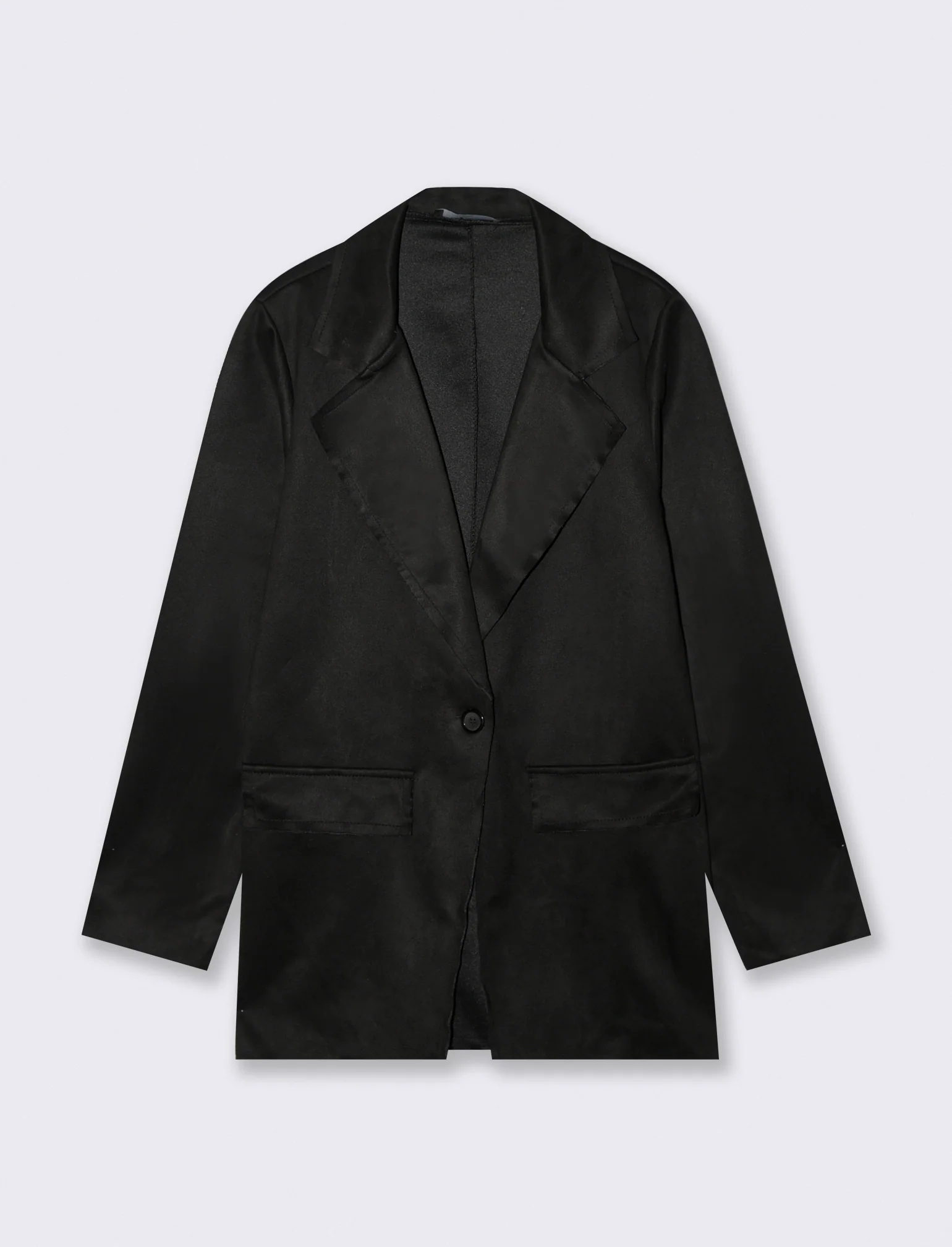 BLAZER IN TESSUTO EFFETTO DAINETTO - Nero