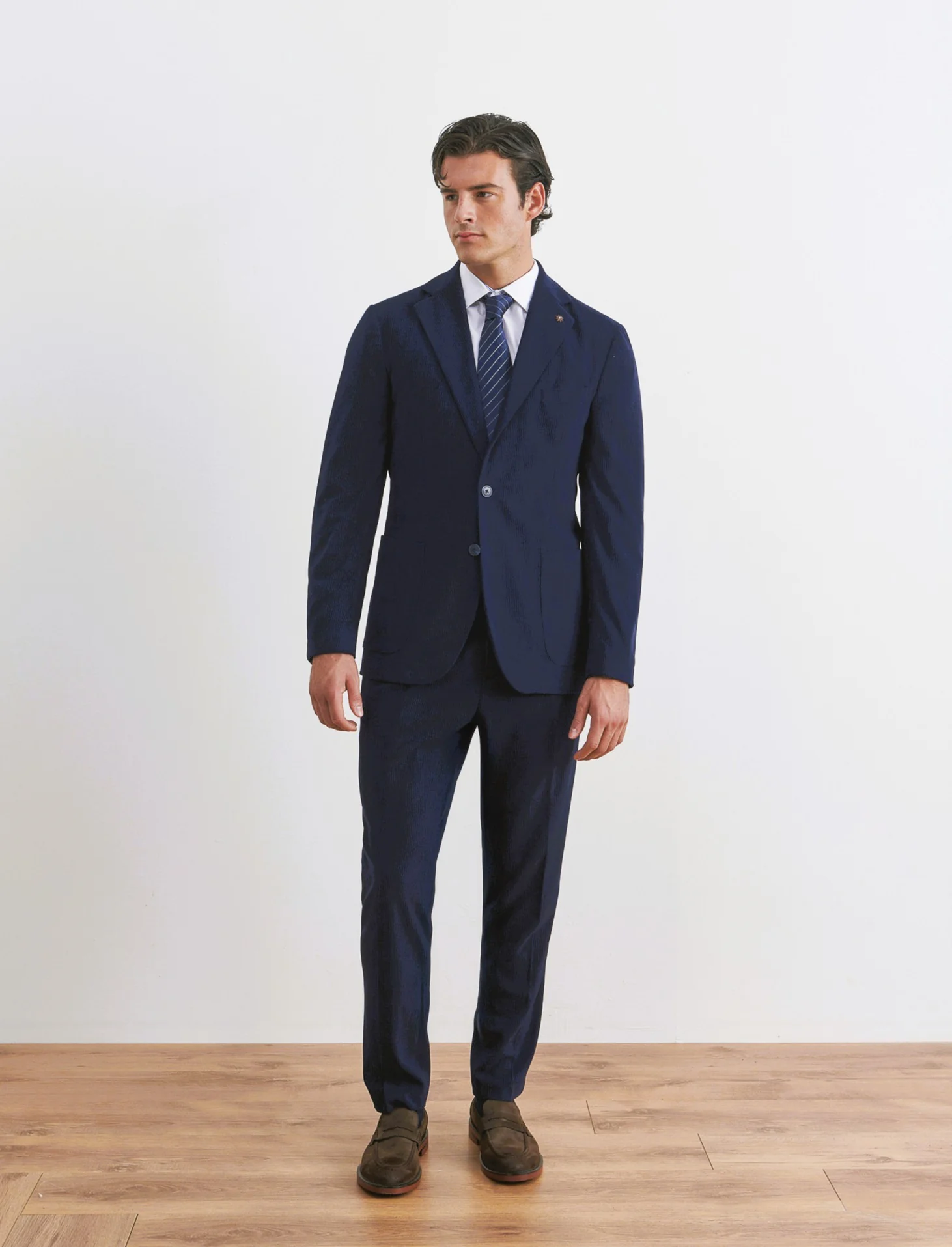 BLAZER IN VELLUTO DA COMPLETO FORMAL FIT - Blu - Image 3