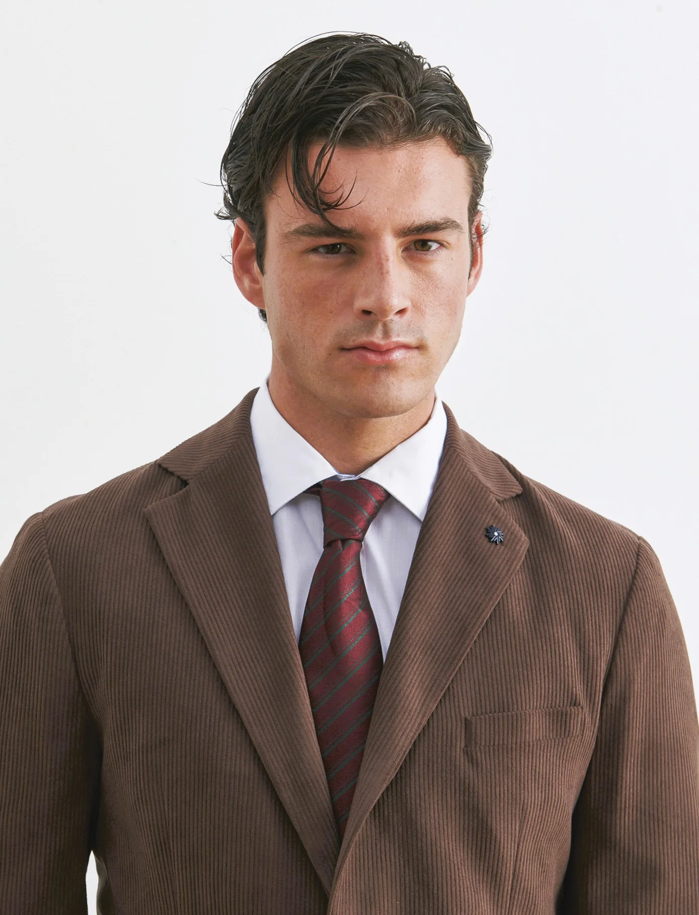 BLAZER IN VELLUTO DA COMPLETO FORMAL FIT - Moro - Image 4