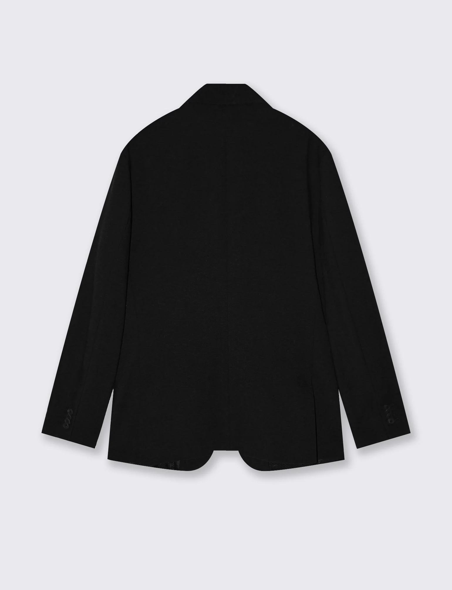 Blazer micro waffel formal fit elegante - Nero - Image 2