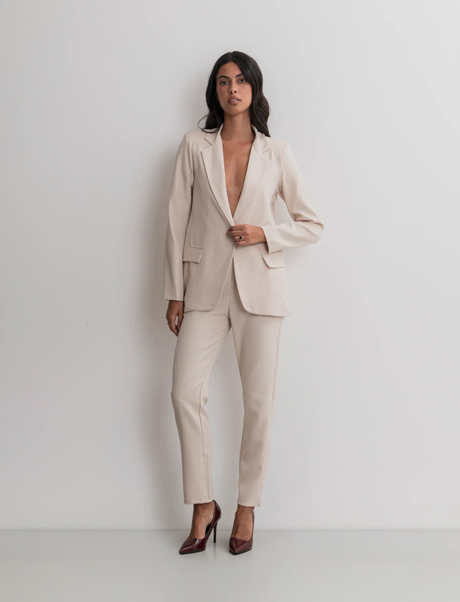 BLAZER MONOPETTO - Beige - Image 4