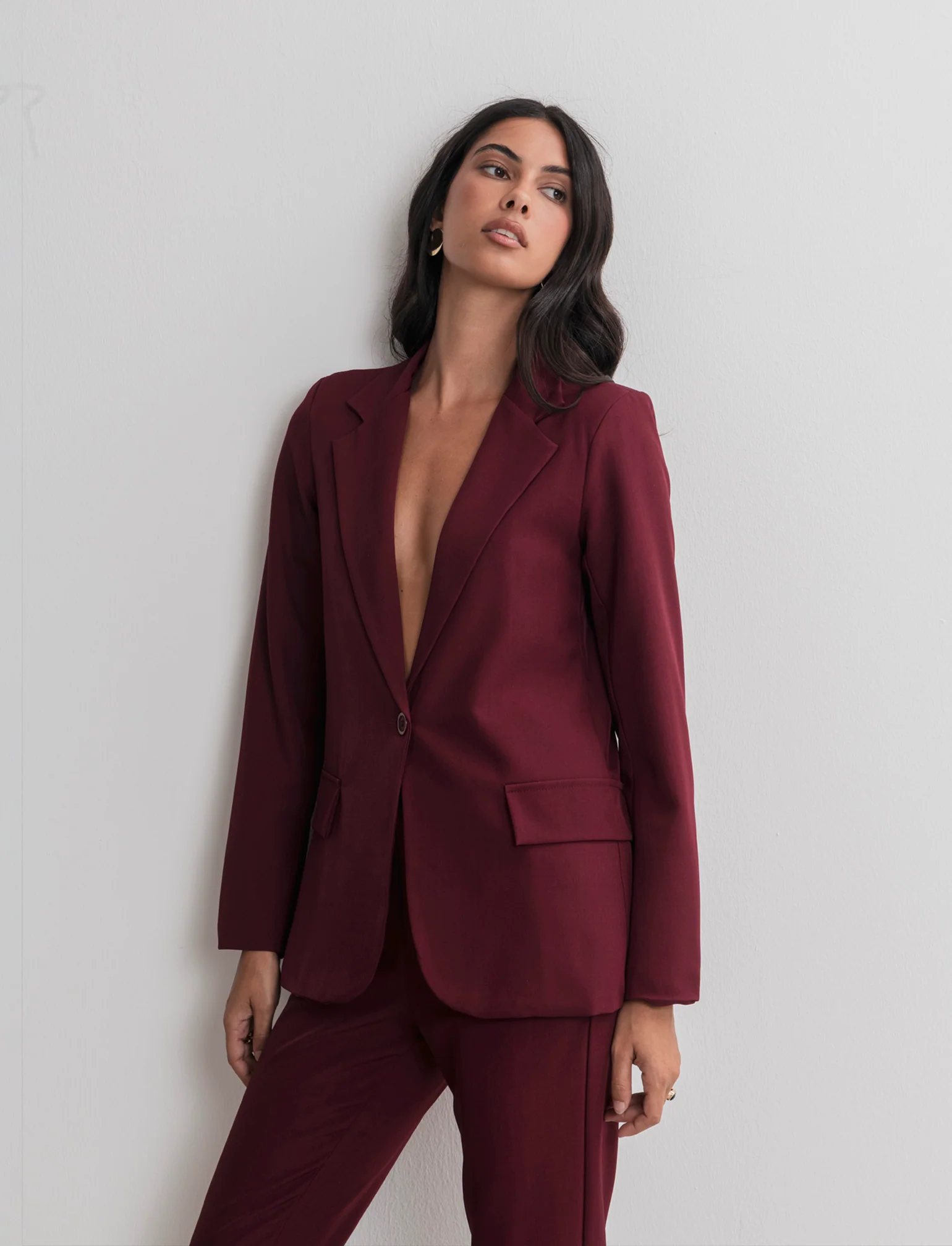 BLAZER MONOPETTO - Bordeaux - Image 5