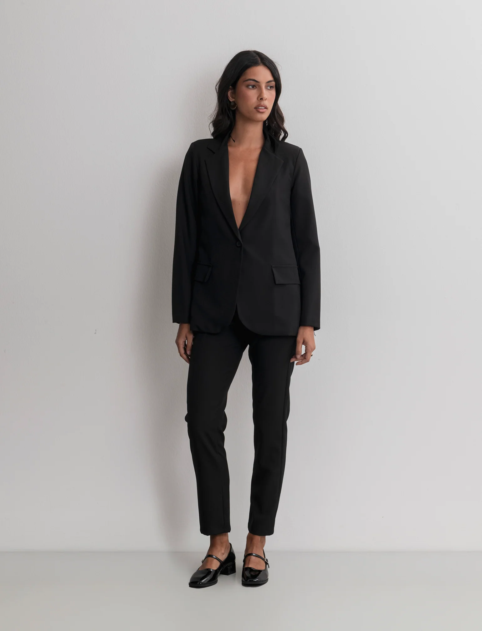 BLAZER MONOPETTO - Nero - Image 4