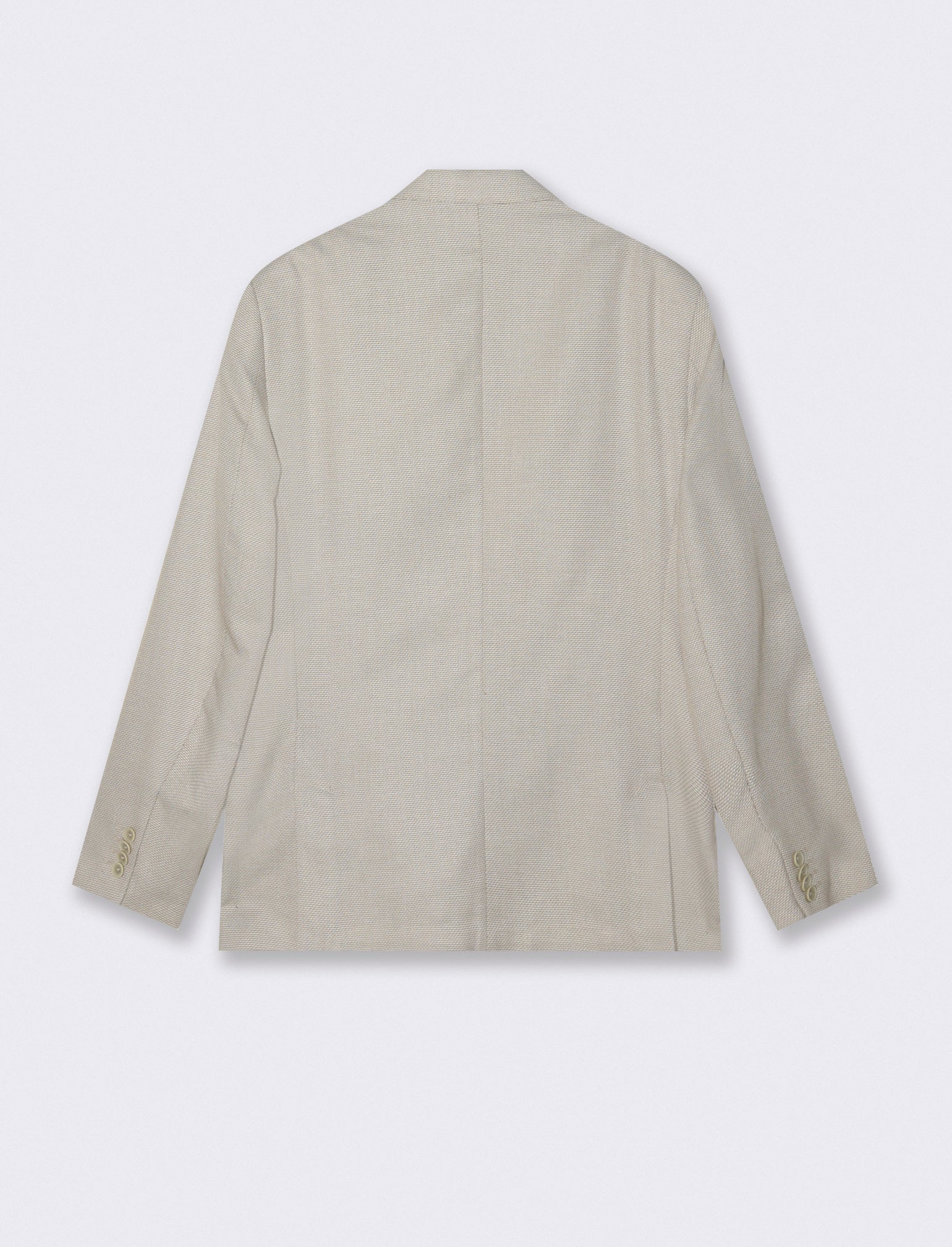 Blazer Oxford con Colletto a Revers - Beige - Image 5