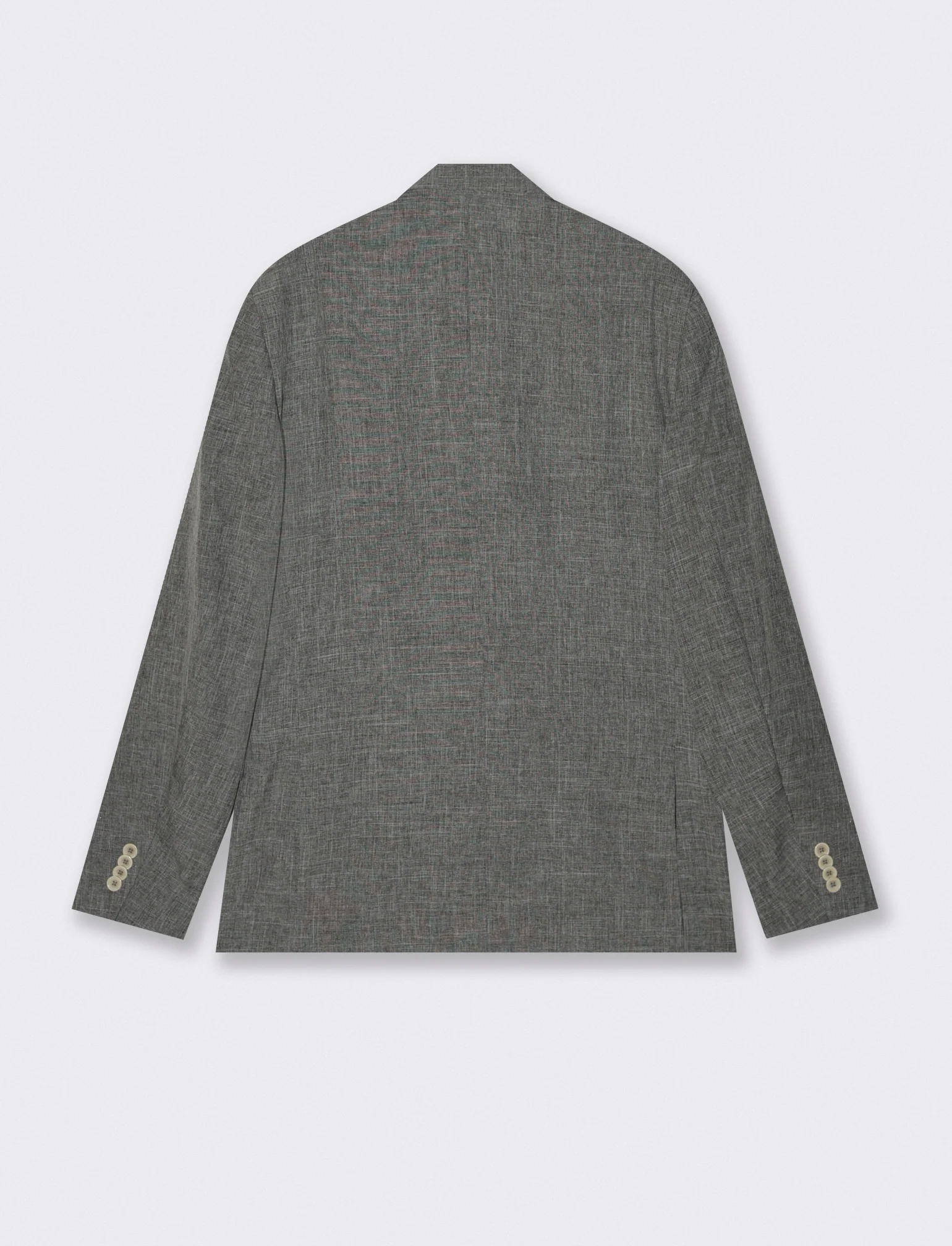 Blazer slub melange formal fit elegante - Grigio mel. - Image 5
