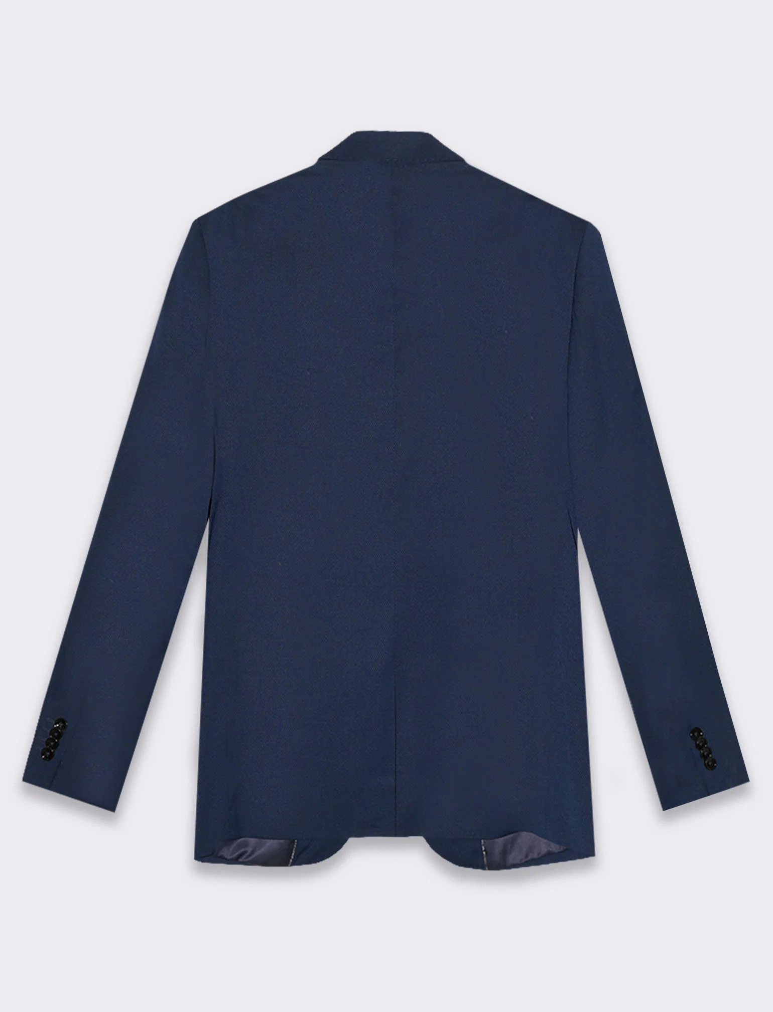Blazer struttura operata da completo da uomo - Blu - Image 5