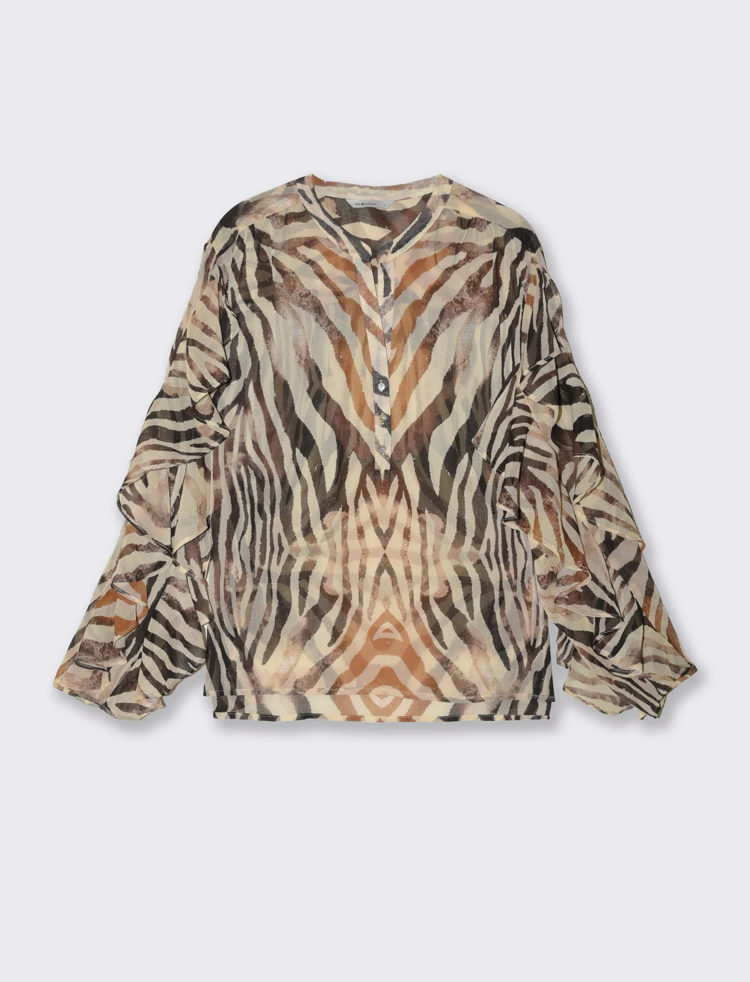 Blusa con rouches e scollo a V - var 2 - Image 2