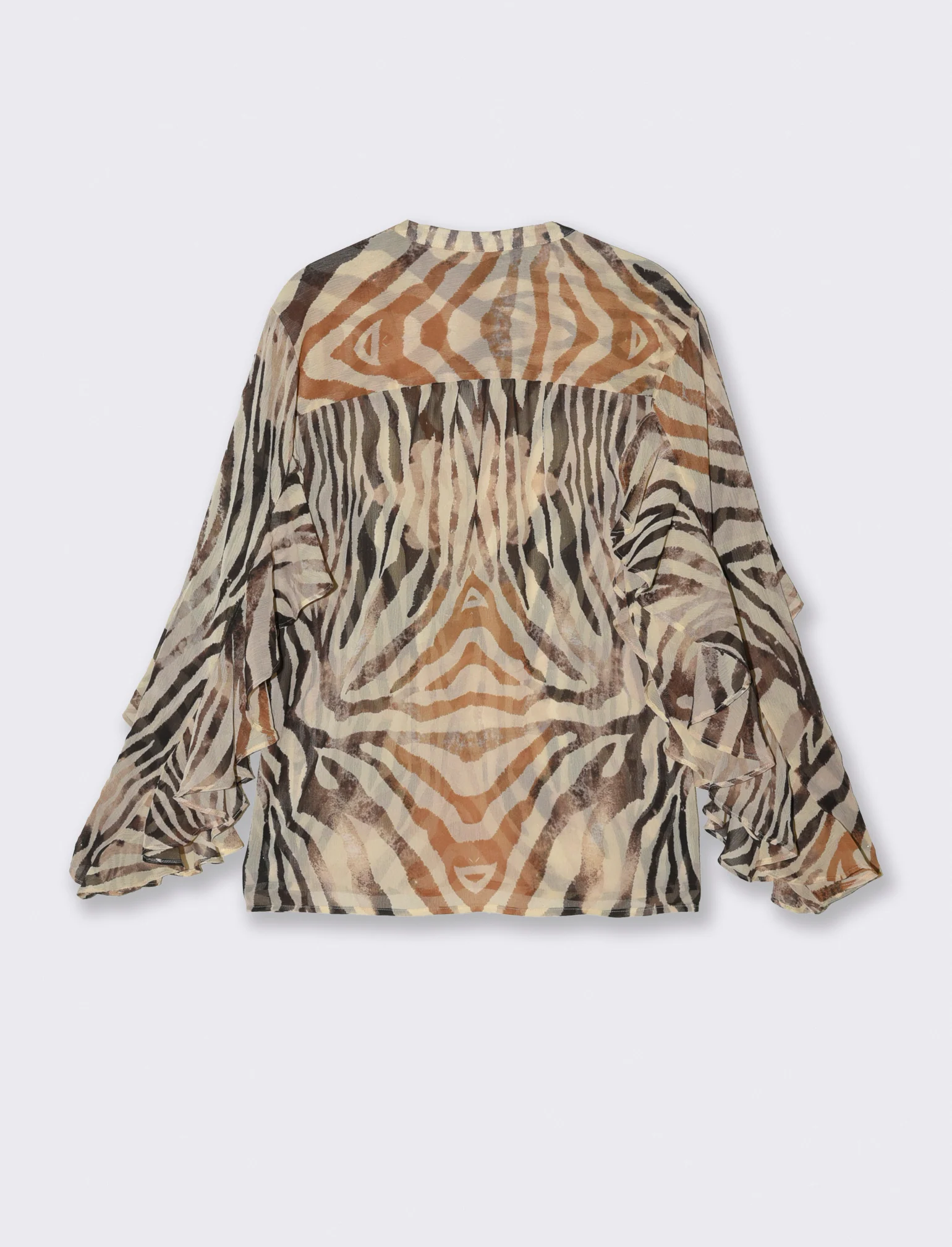 Blusa con rouches e scollo a V - var 2 - Image 4