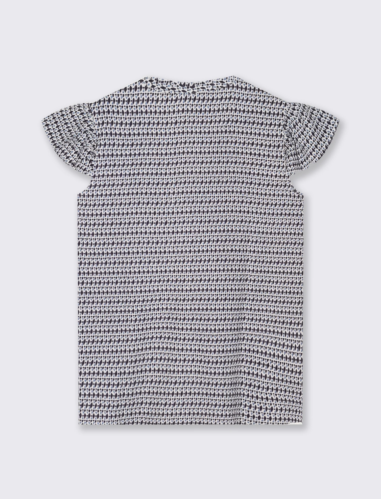 Blusa con scollo a V e rouches maniche - var 2 - Image 5