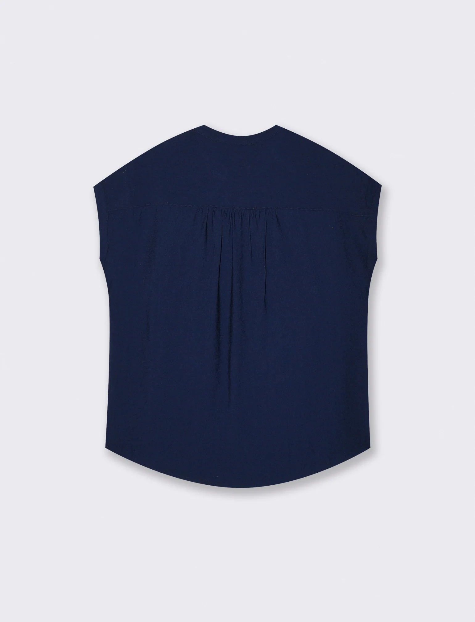 Blusa Giro Manica con Tasca - Blu - Image 2