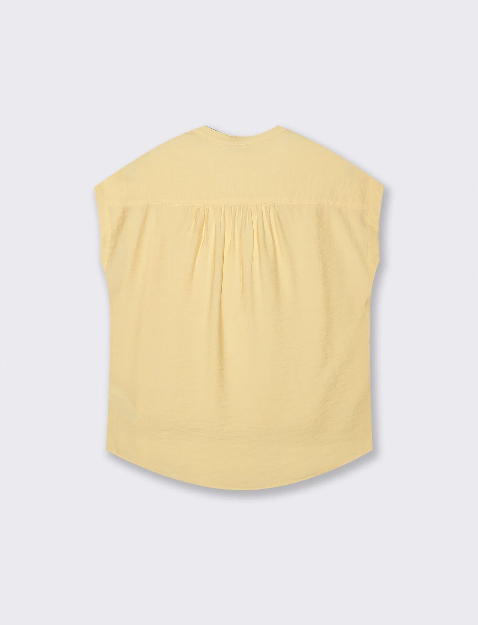 Blusa Giro Manica con Tasca - Giallo pastello - Image 2