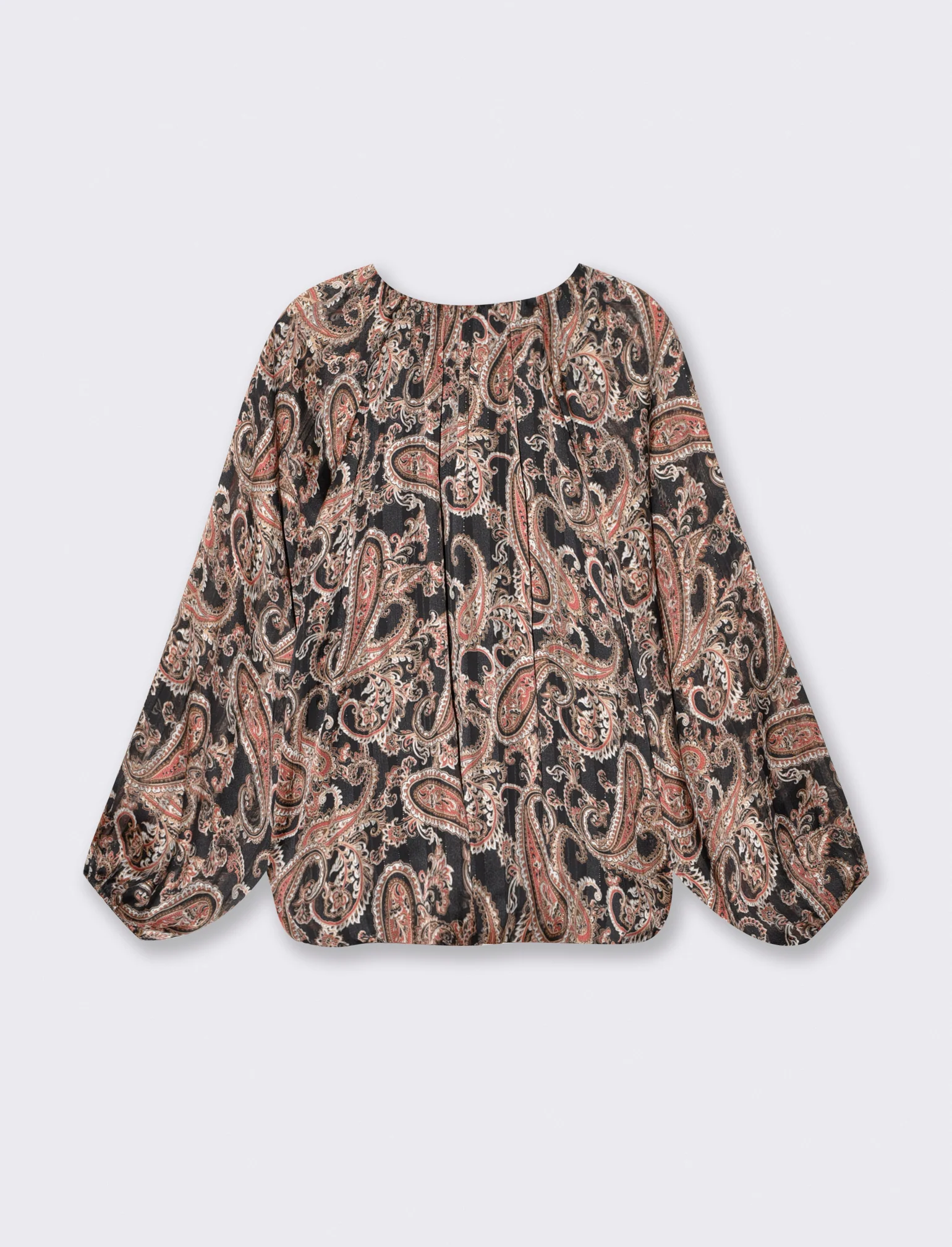 Blusa manica ampia scollo a V - var 1 - Image 2