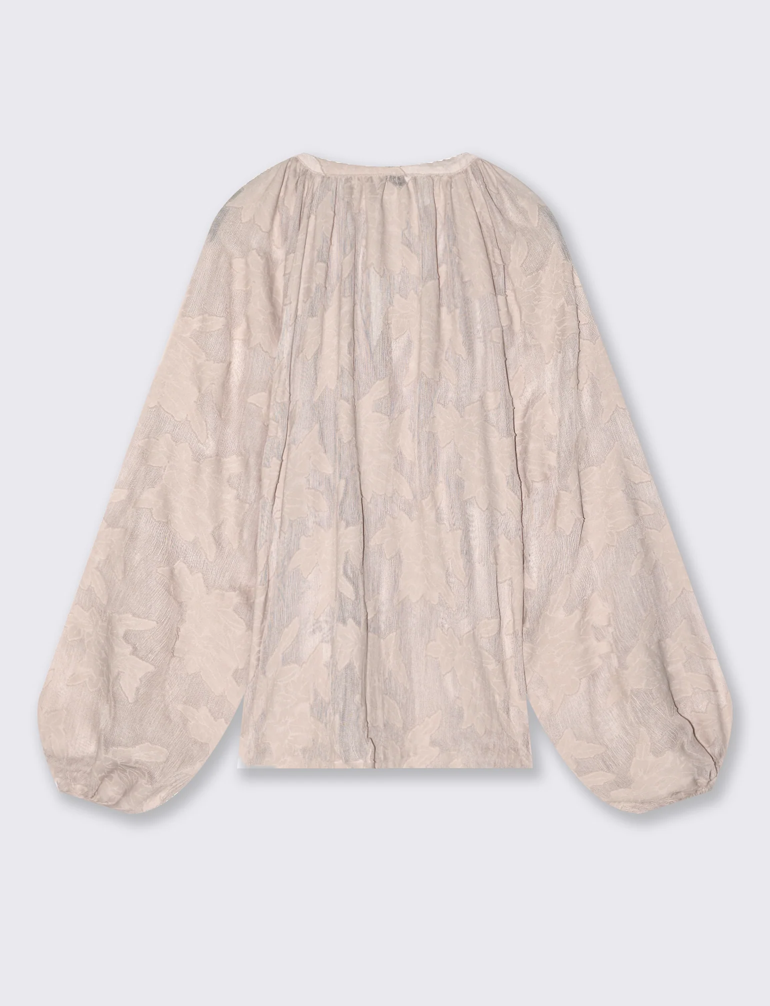 Blusa Manica Lunga con Bottoni Madreperla - Avorio - Image 5