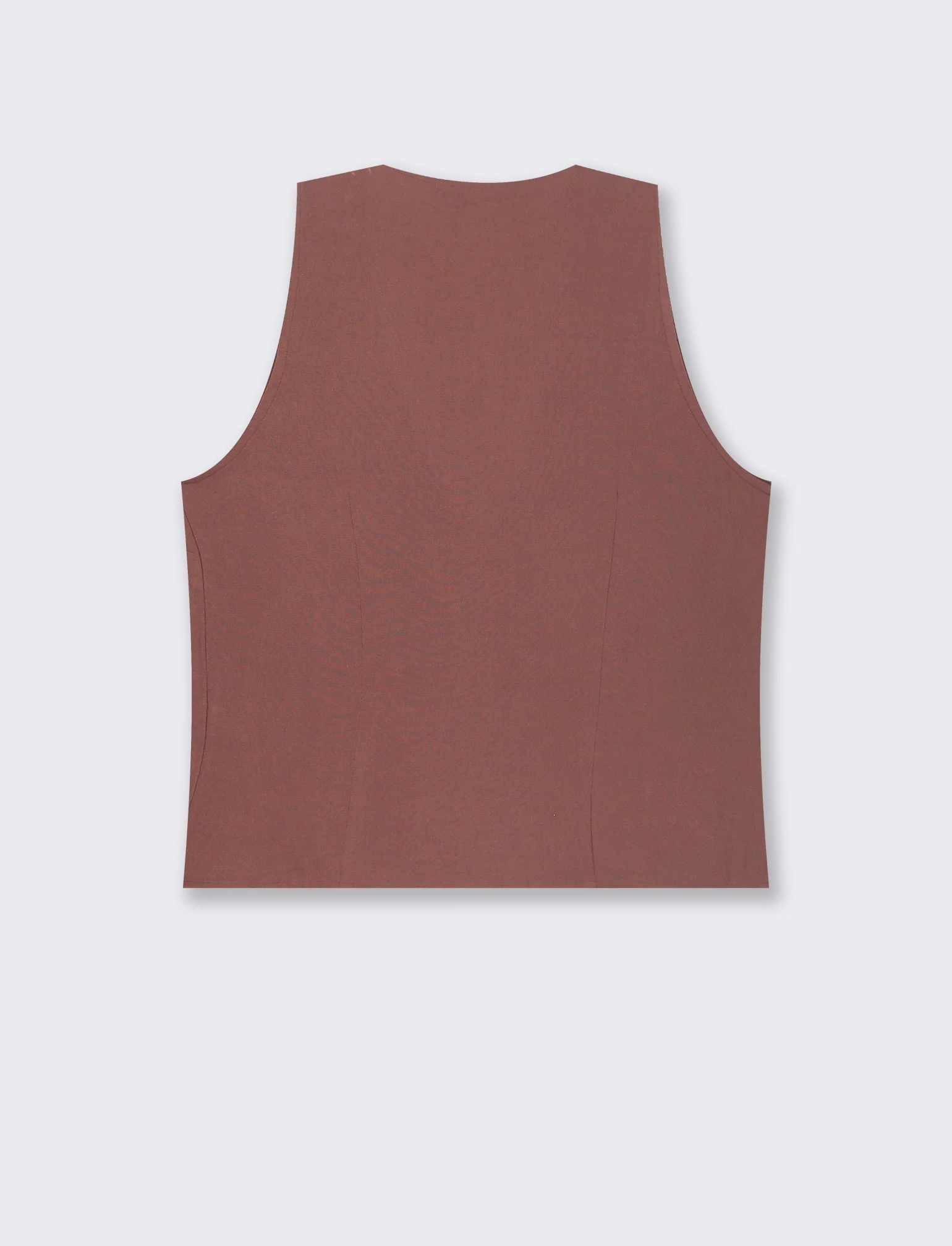 BLUSA SMANICATA - Marrone cioccolato - Image 5