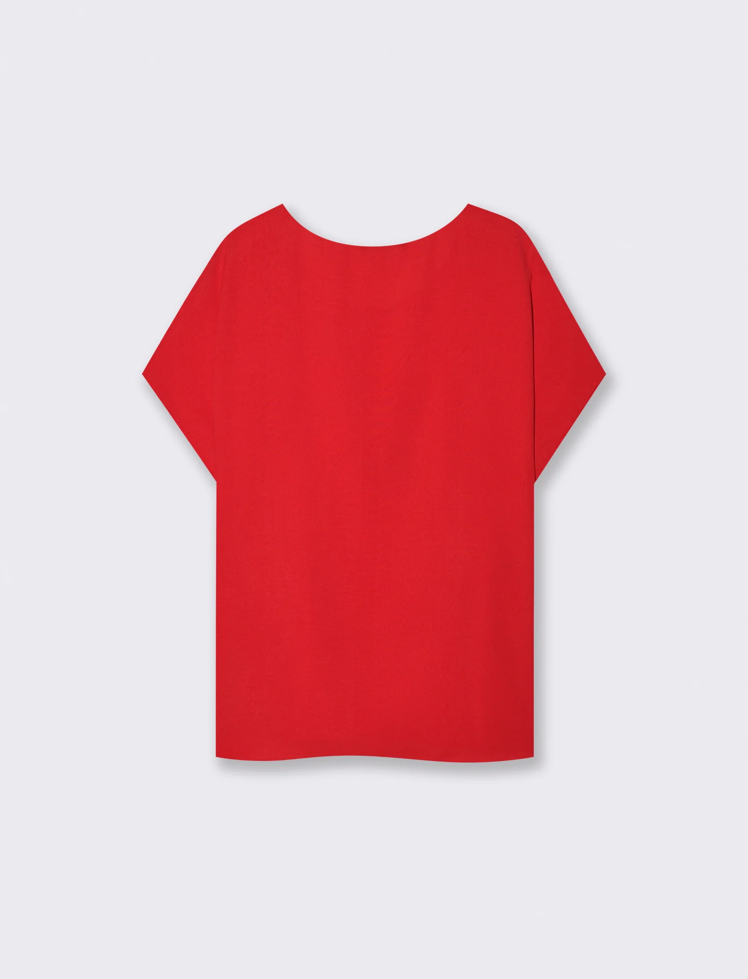 Blusa T con manica e scollo rotondo - Rosso - Image 2