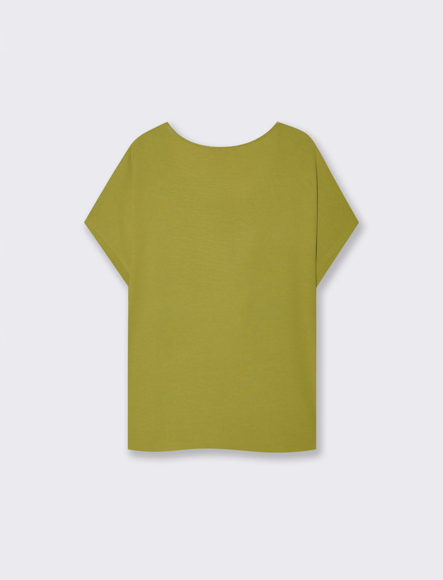 Blusa T con manica e scollo rotondo - Verde pistacchio - Image 2