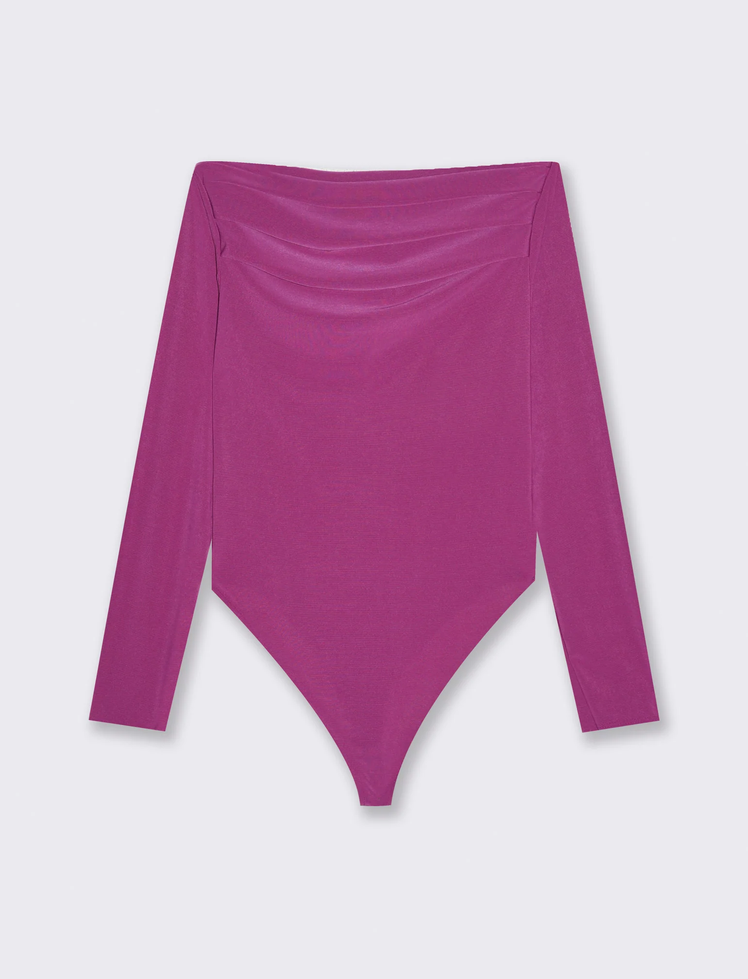 Body con scollo a barca - Fuxia - Image 3