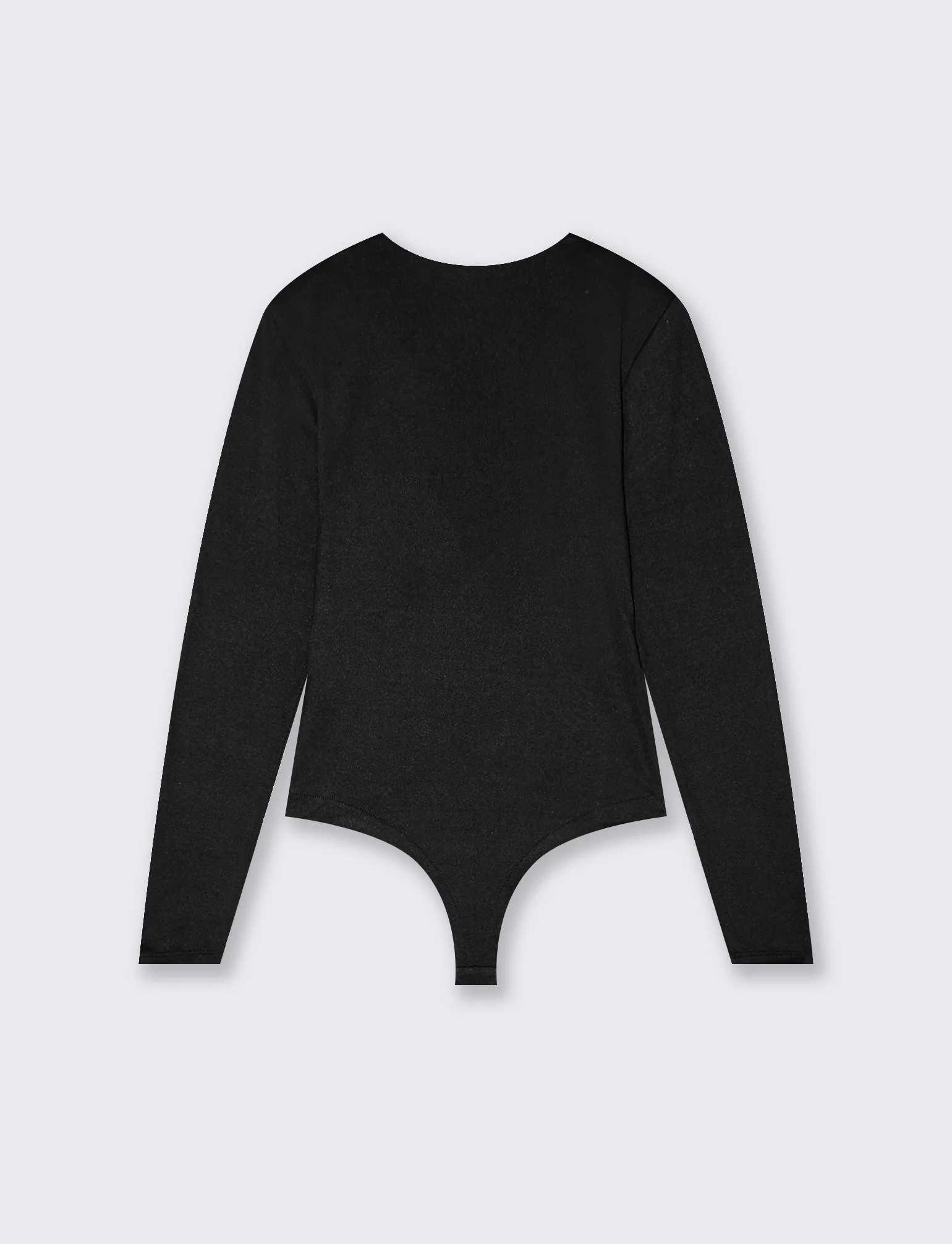 BODY CON SCOLLO A V - Nero - Image 2