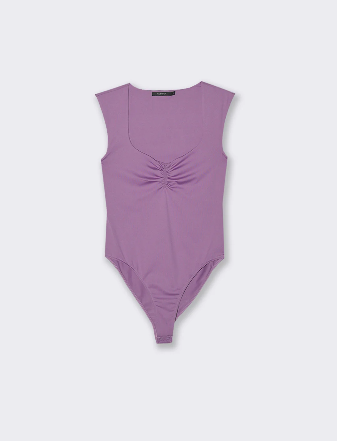 BODY GIROMANICA CON SCOLLO QUADRATO - Viola malva - Image 2