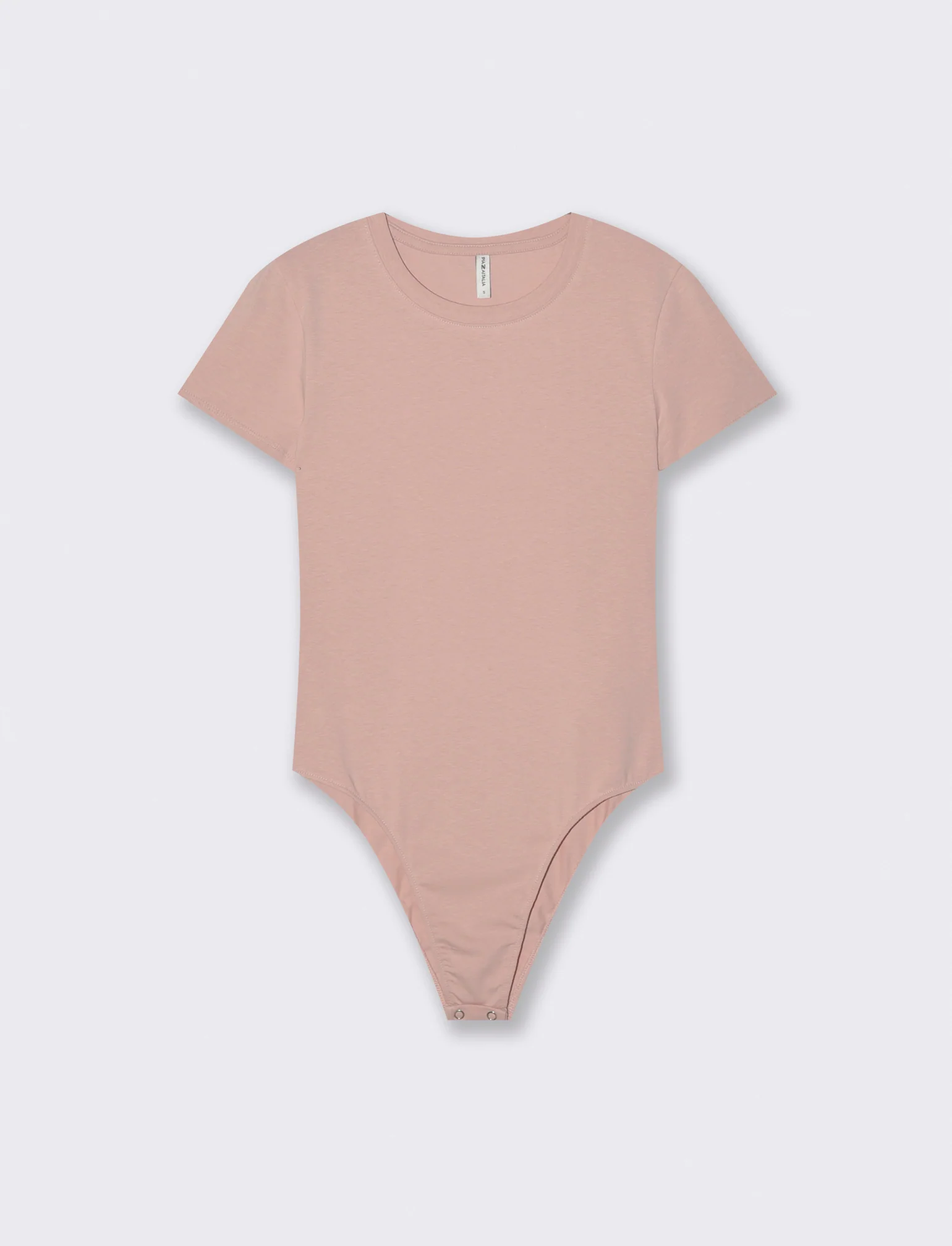 Body Manica Corta Girocollo Basico - Rosa antico