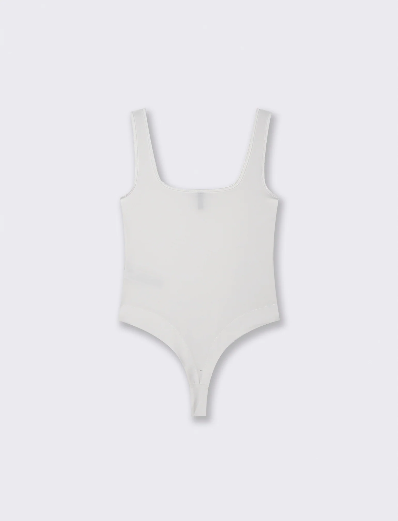 BODY SCOLLO SQUADRATO - Bianco latte - Image 2
