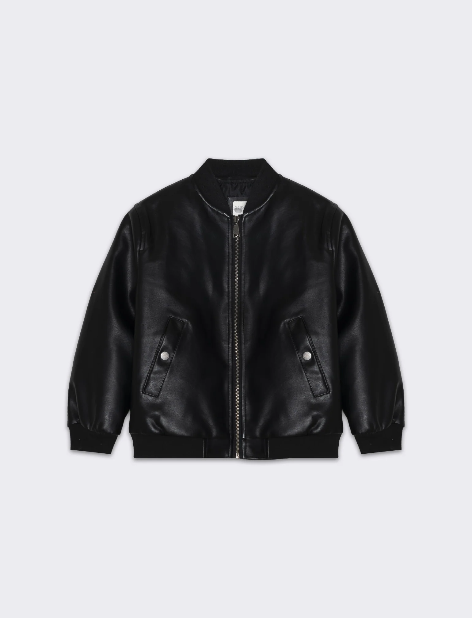 Bomber in finta pelle - Nero - Image 3