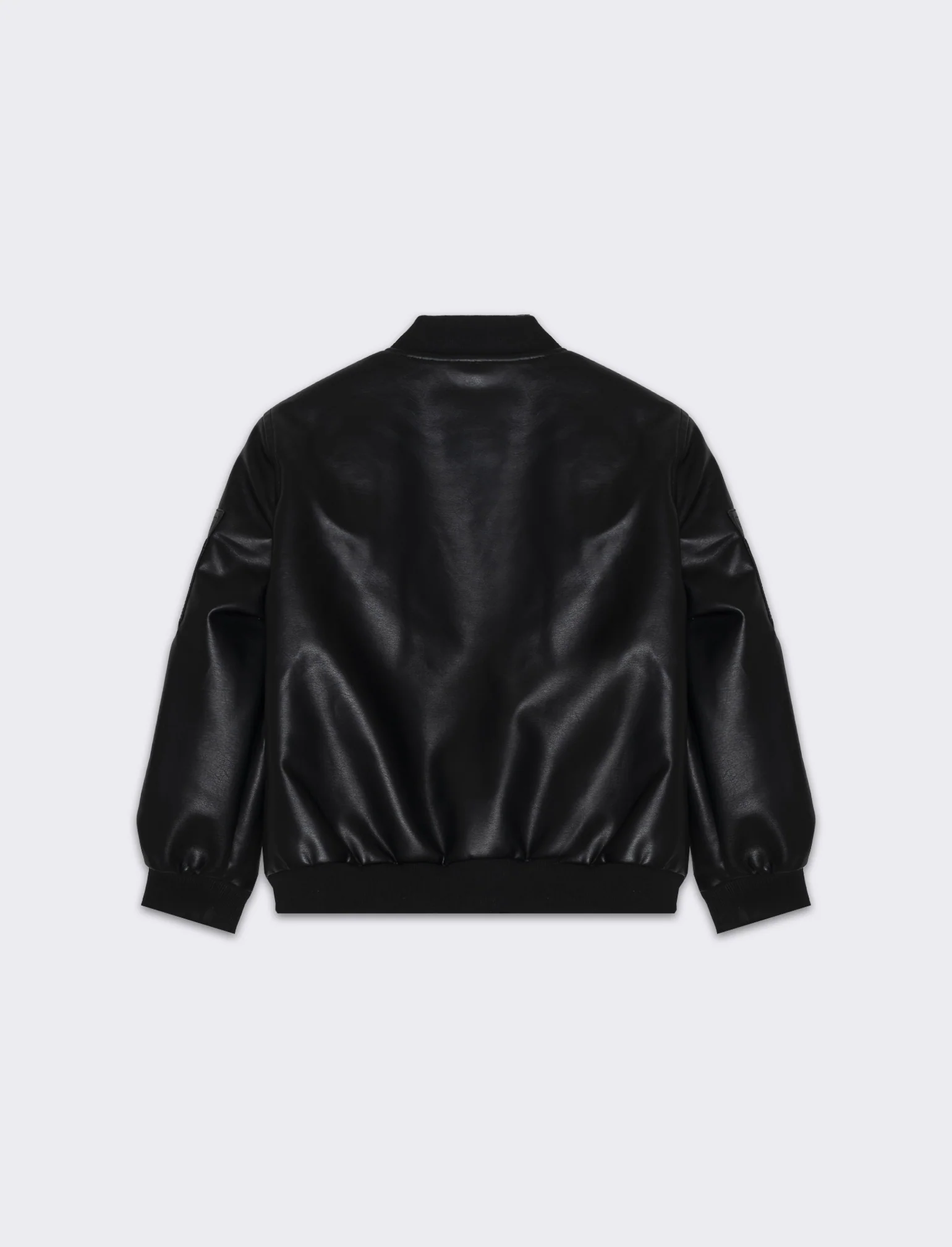 Bomber in finta pelle - Nero - Image 4