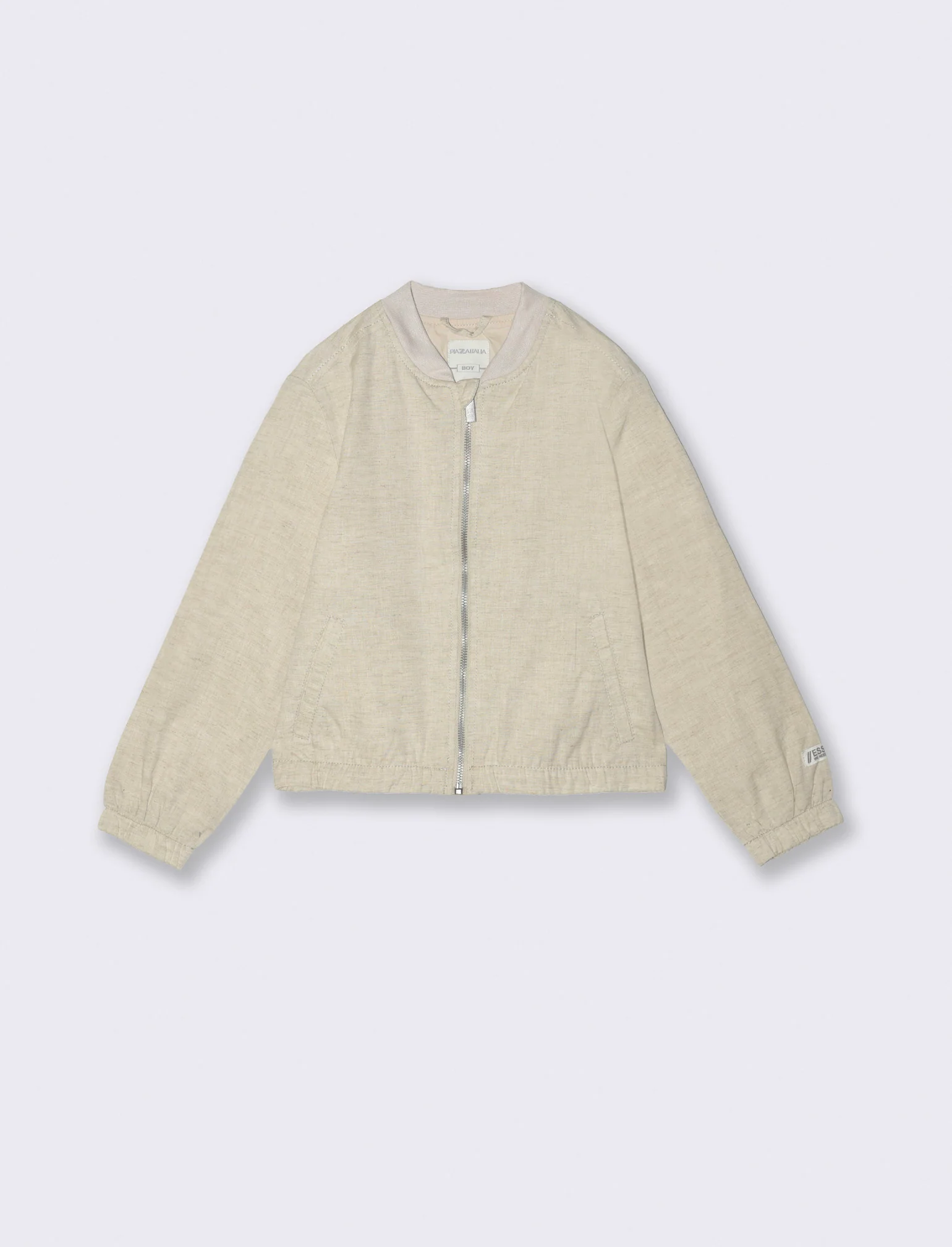 Bomber misto lino da bambino - Sabbia - Image 4