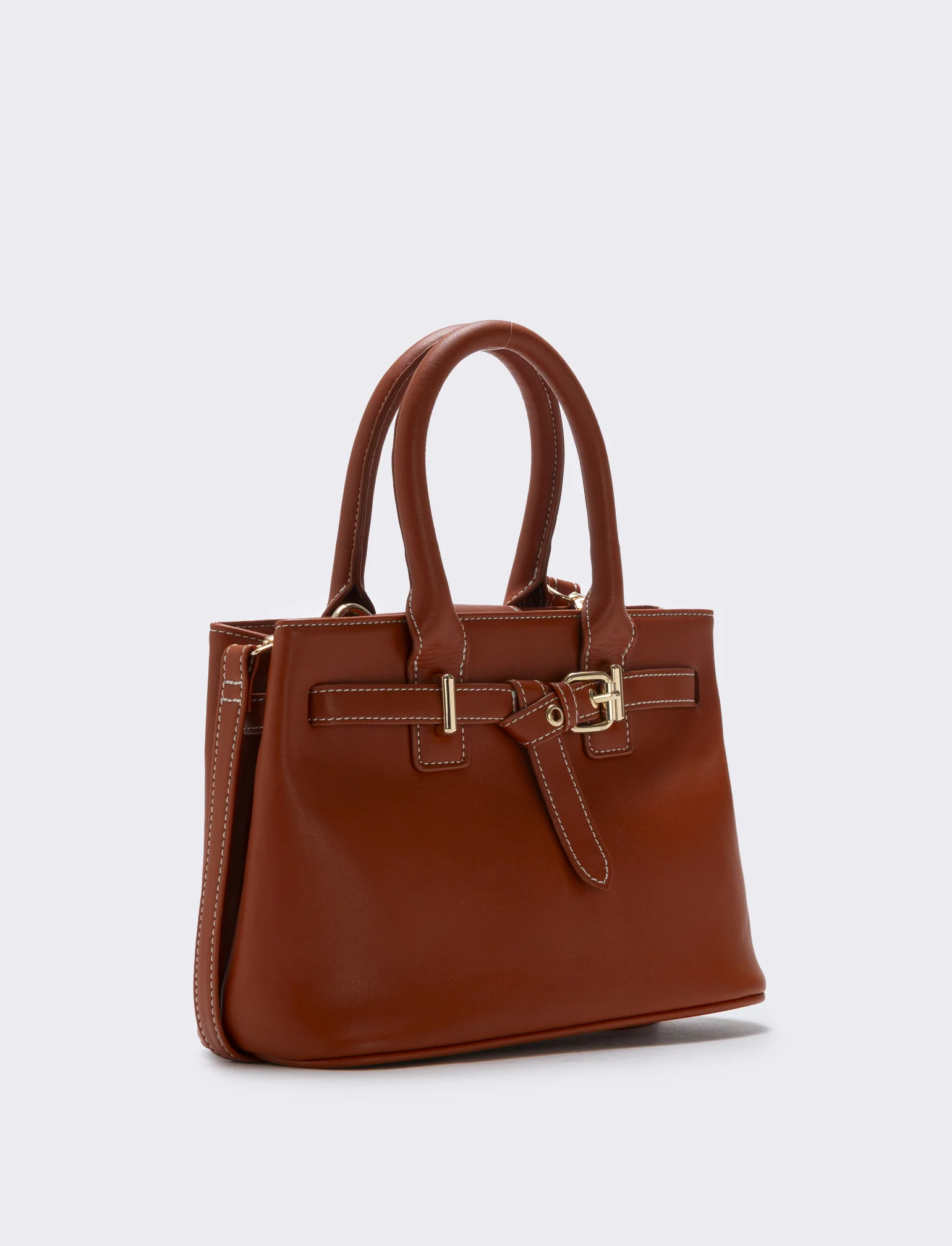 Borsa a mano con fibbia elegante e pratica - Arancio - Image 2